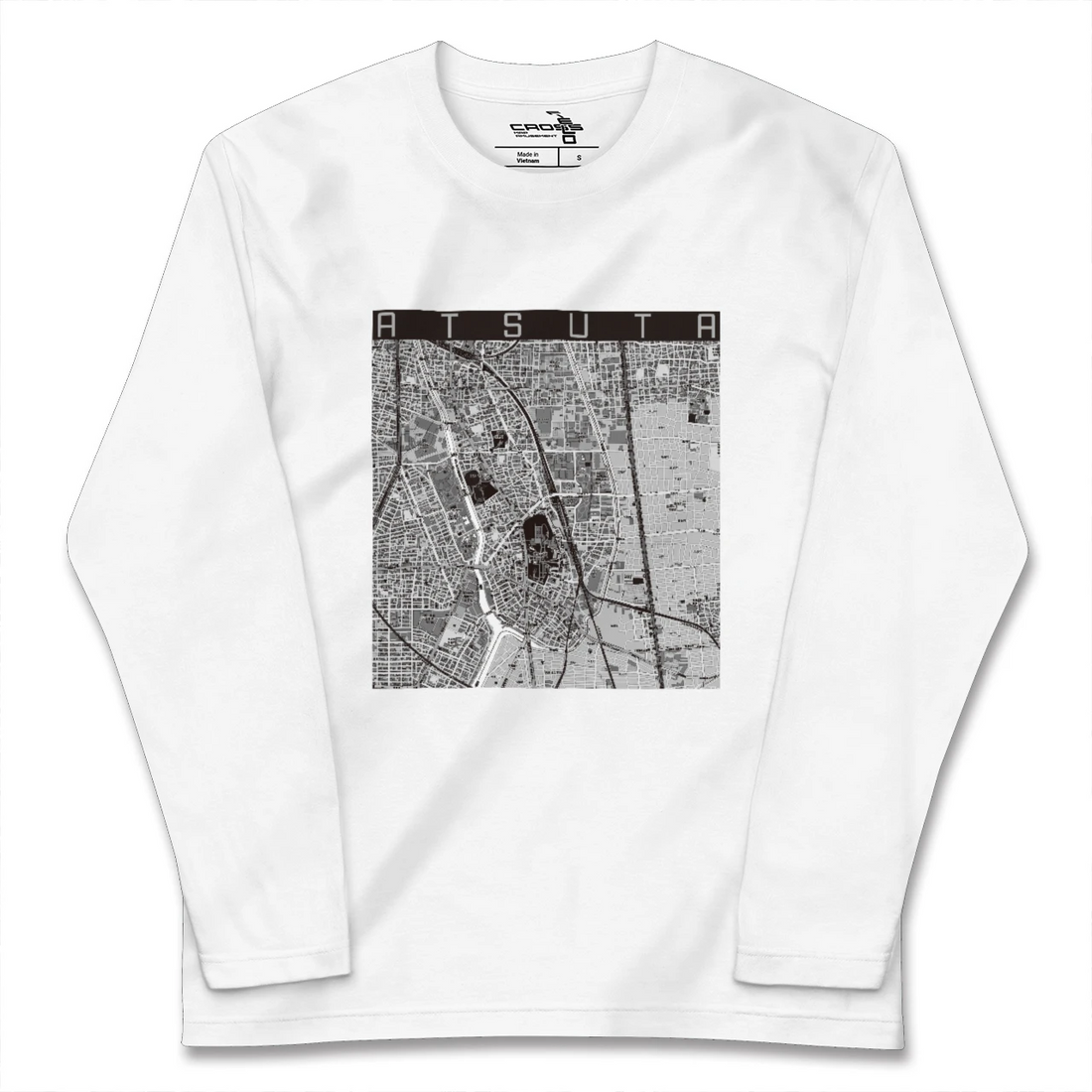 【熱田(愛知県)】地図柄ロングスリーブTシャツ