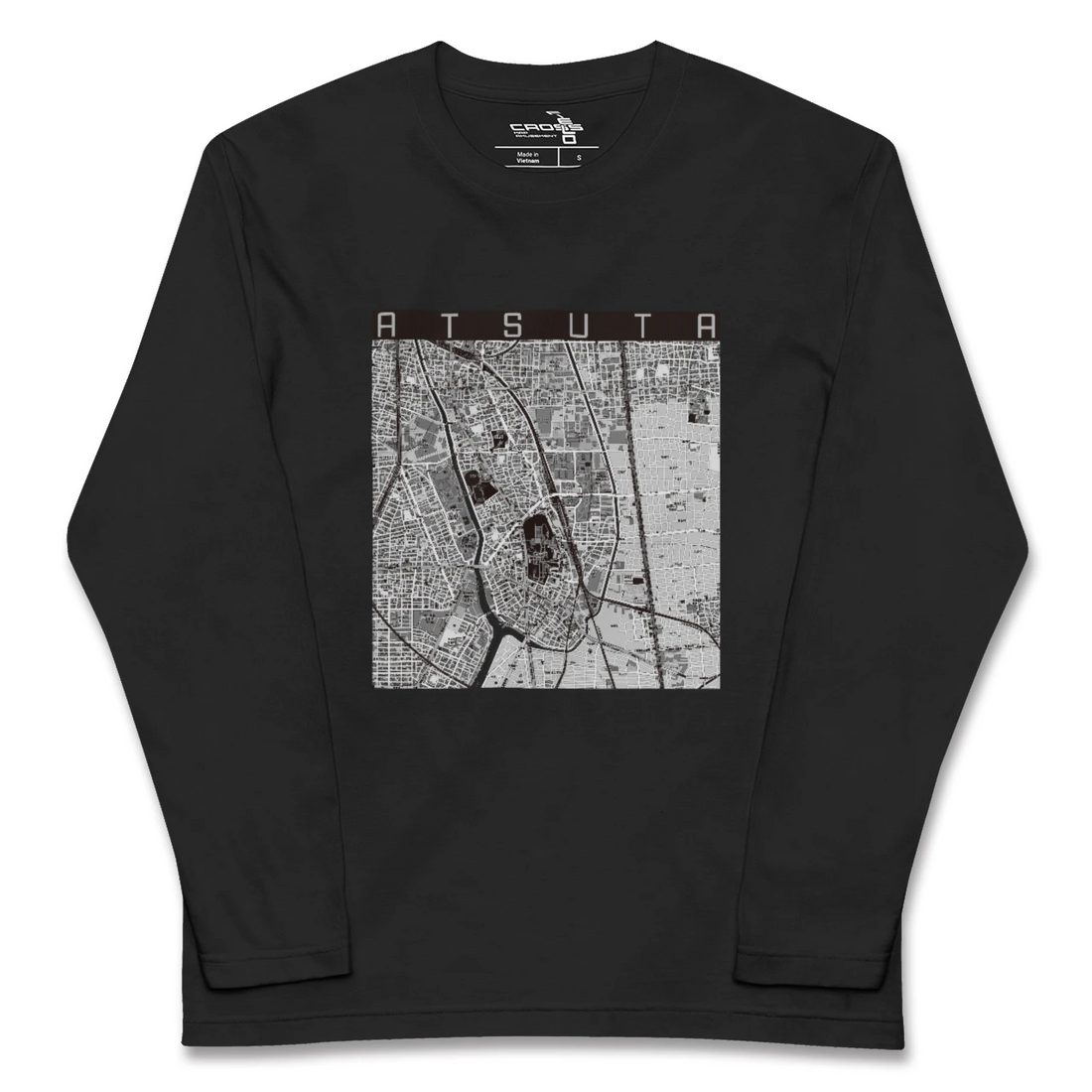 【熱田(愛知県)】地図柄ロングスリーブTシャツ