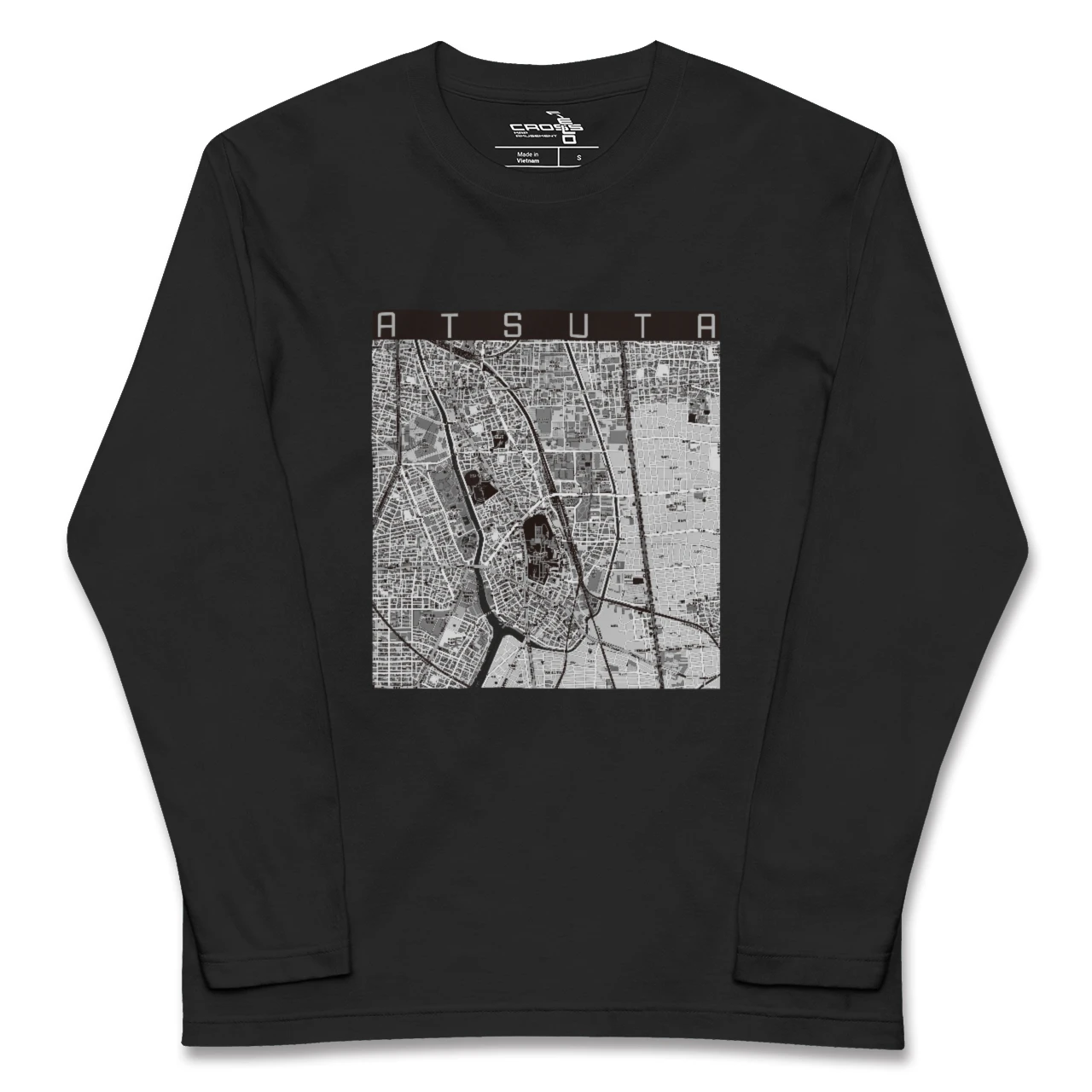 【熱田(愛知県)】地図柄ロングスリーブTシャツ