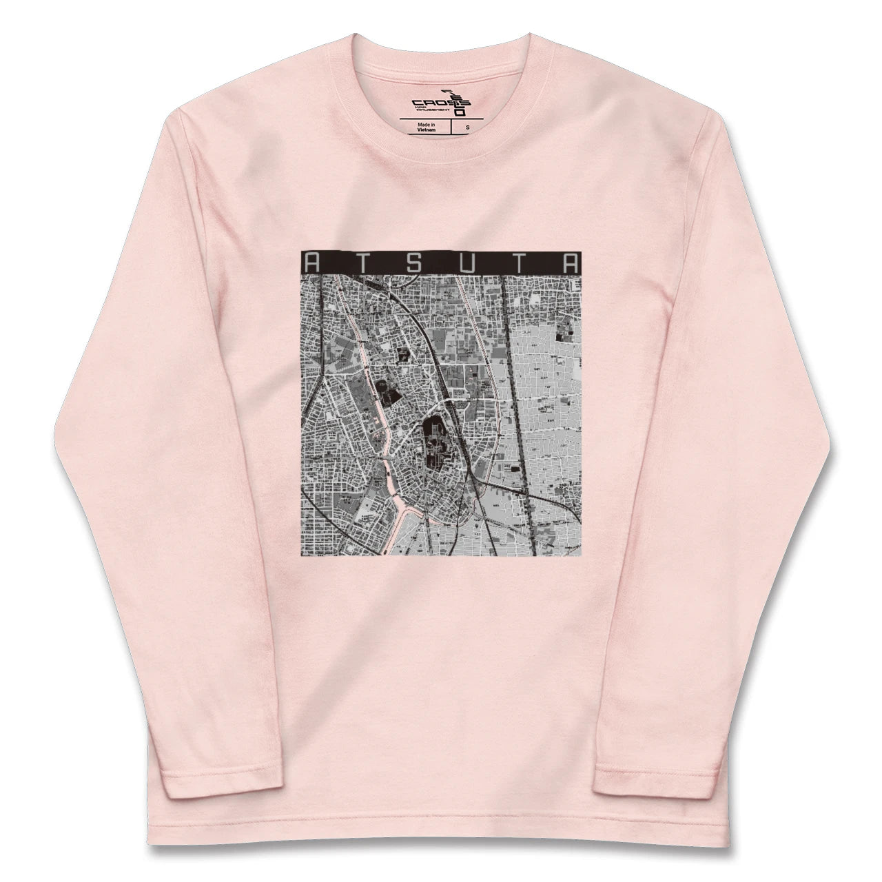 【熱田(愛知県)】地図柄ロングスリーブTシャツ