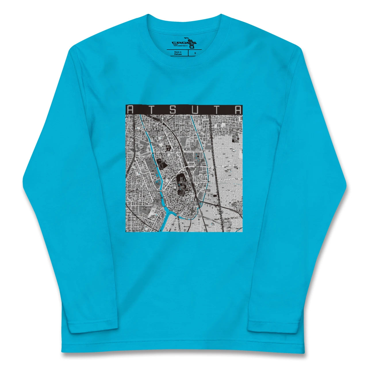 【熱田(愛知県)】地図柄ロングスリーブTシャツ