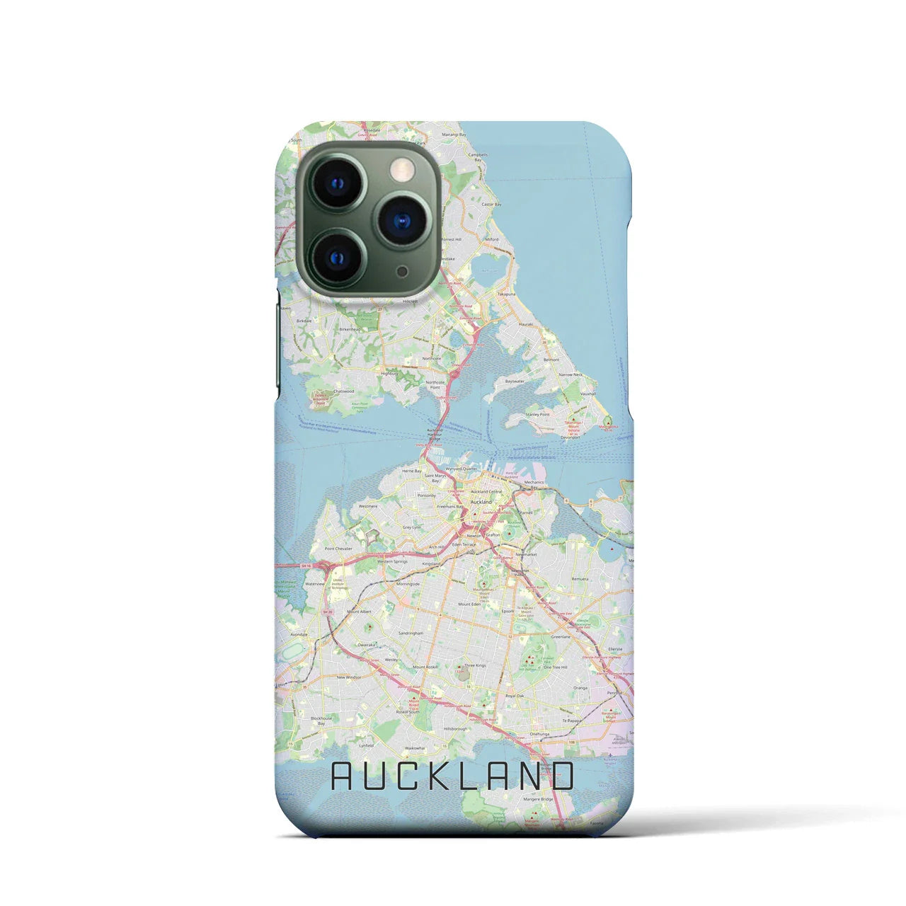 【オークランド(ニュージーランド)】地図柄iPhoneケース(バックカバータイプ)