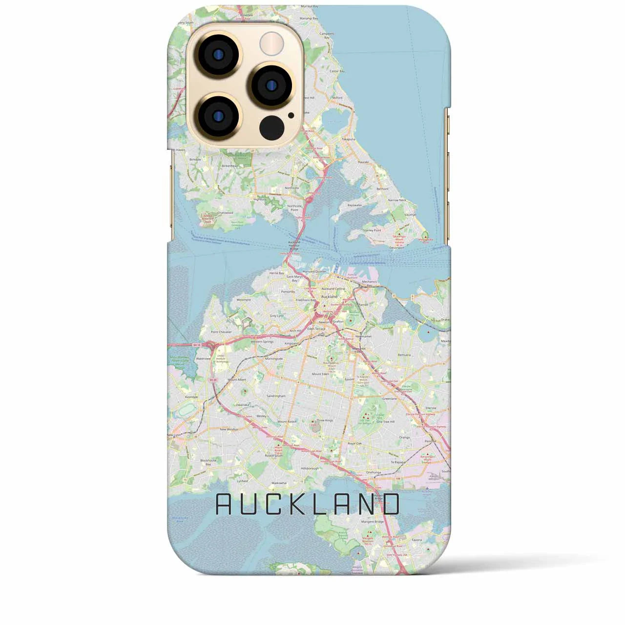 【オークランド(ニュージーランド)】地図柄iPhoneケース(バックカバータイプ)