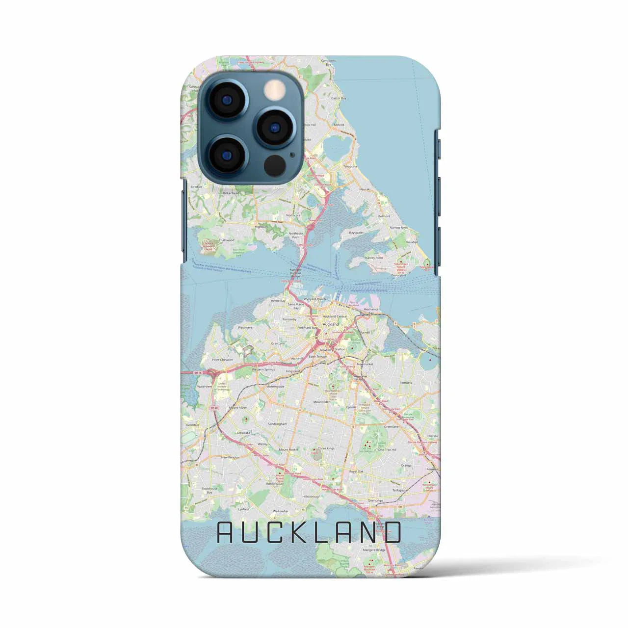 【オークランド(ニュージーランド)】地図柄iPhoneケース(バックカバータイプ)