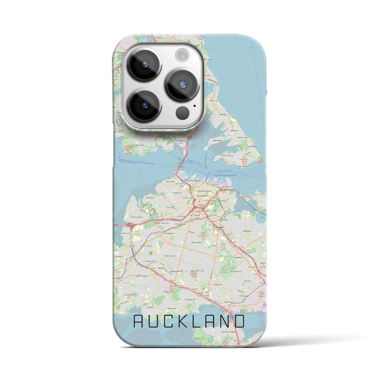 【オークランド(ニュージーランド)】地図柄iPhoneケース(バックカバータイプ)