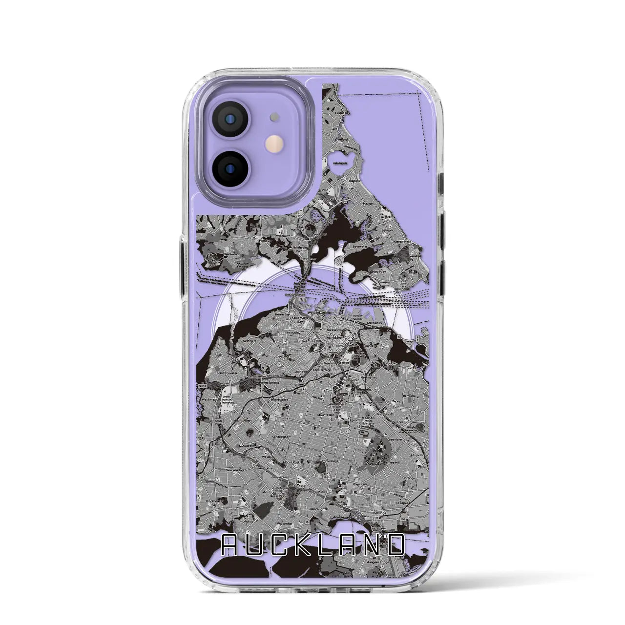 【オークランド(ニュージーランド)】地図柄iPhoneケース(MagSafeタイプ)