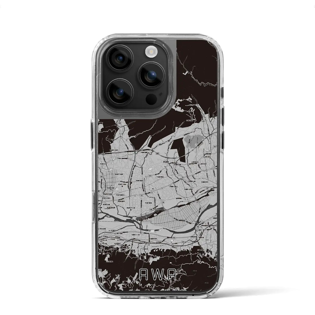 【阿波(徳島県)】地図柄iPhoneケース(MagSafeタイプ)