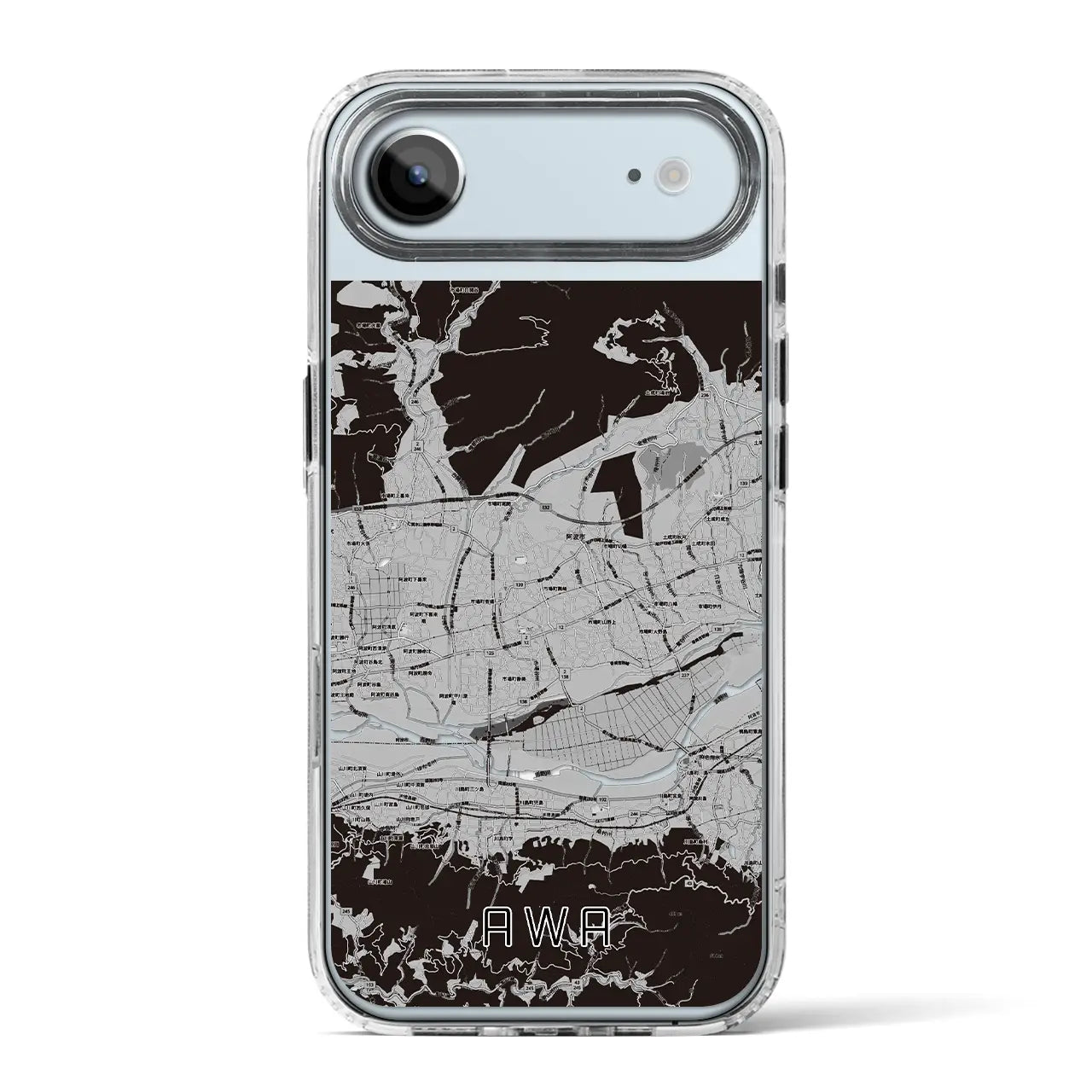 【阿波(徳島県)】地図柄iPhoneケース(MagSafeタイプ)