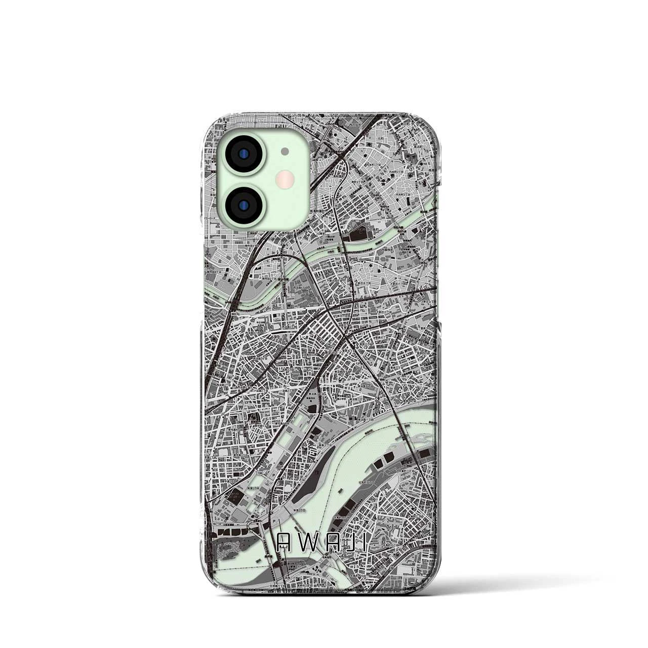 【淡路(大阪府)】地図柄iPhoneケース(クリアタイプ)