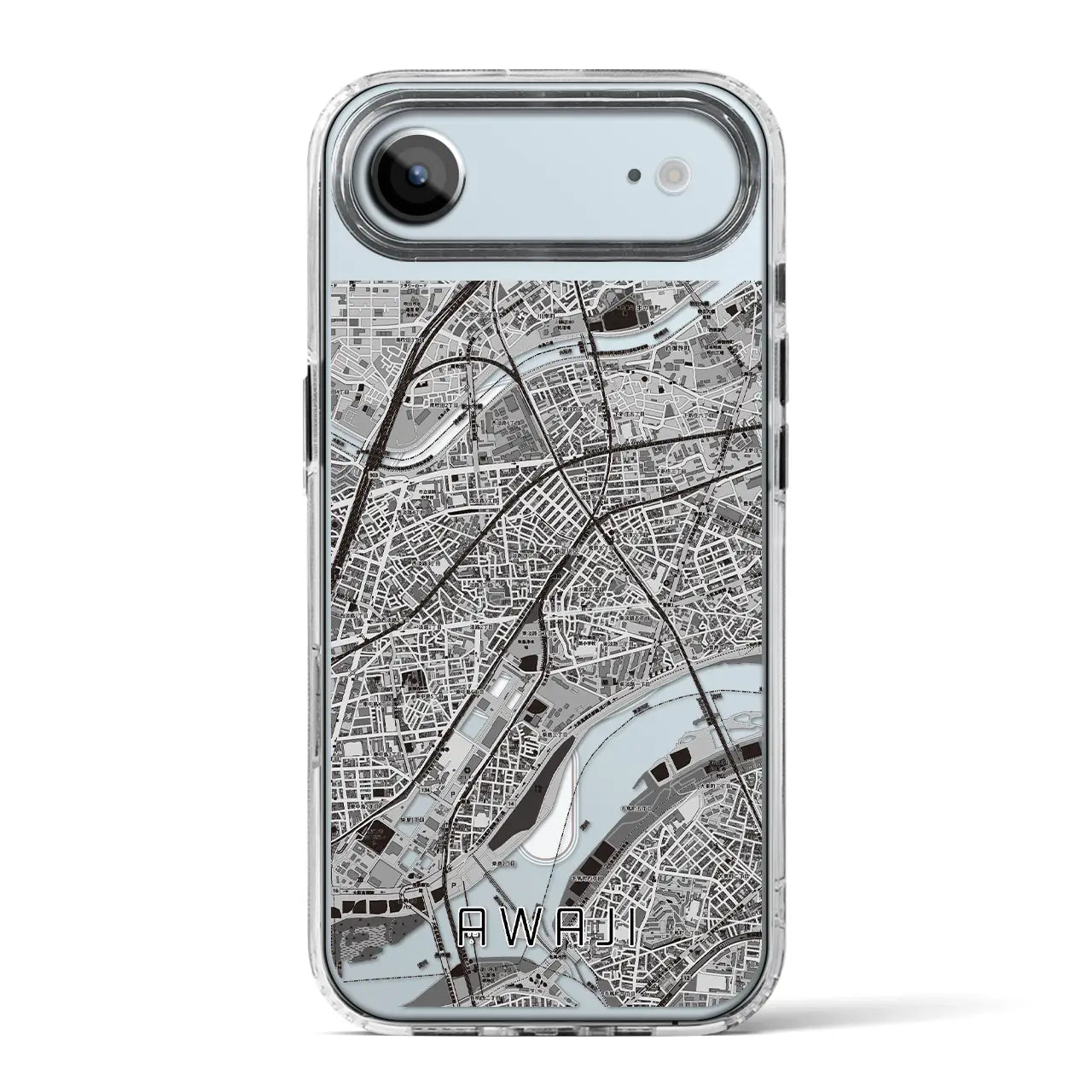 【淡路(大阪府)】地図柄iPhoneケース(MagSafeタイプ)
