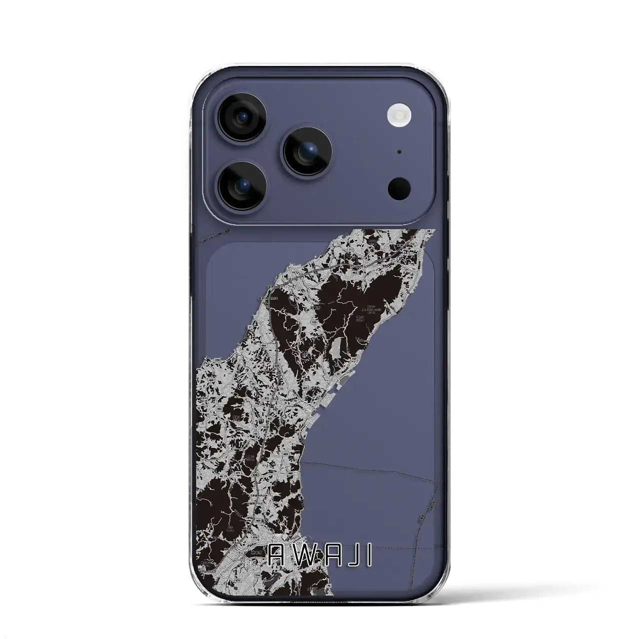 【淡路(兵庫県)】地図柄iPhoneケース(クリアタイプ)