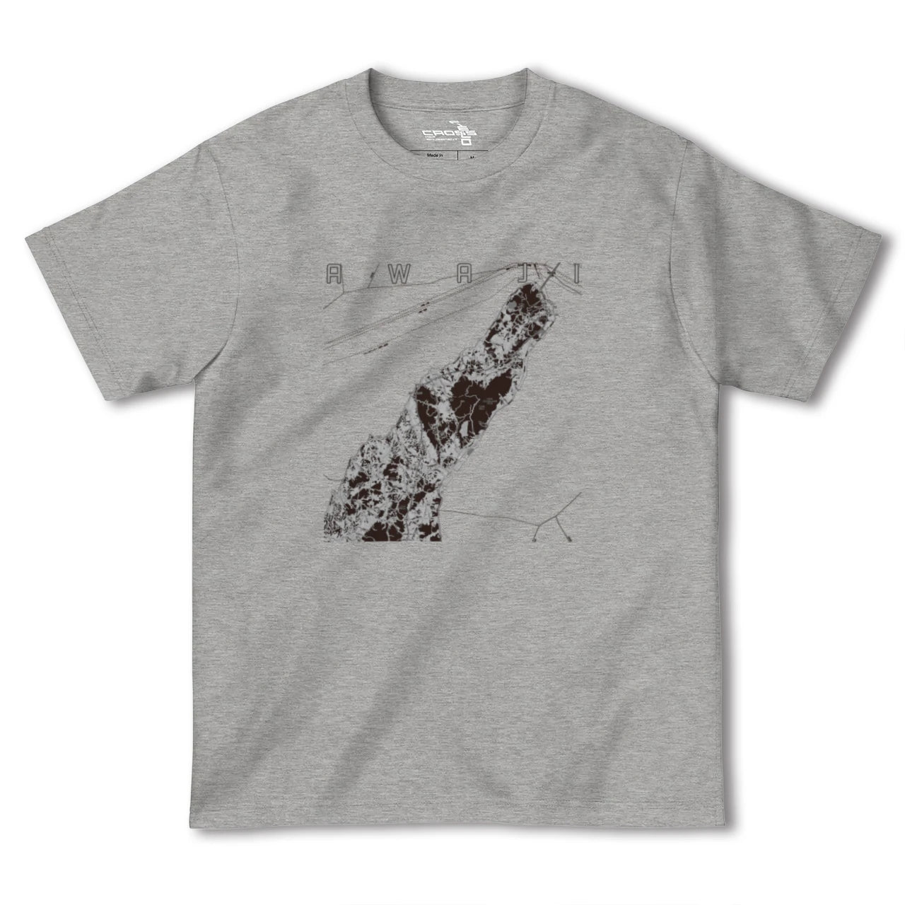 【淡路(兵庫県)】地図柄ヘビーウェイトTシャツ