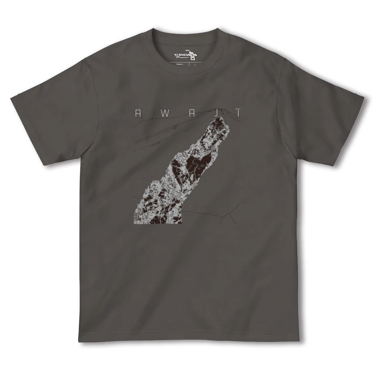 【淡路(兵庫県)】地図柄ヘビーウェイトTシャツ