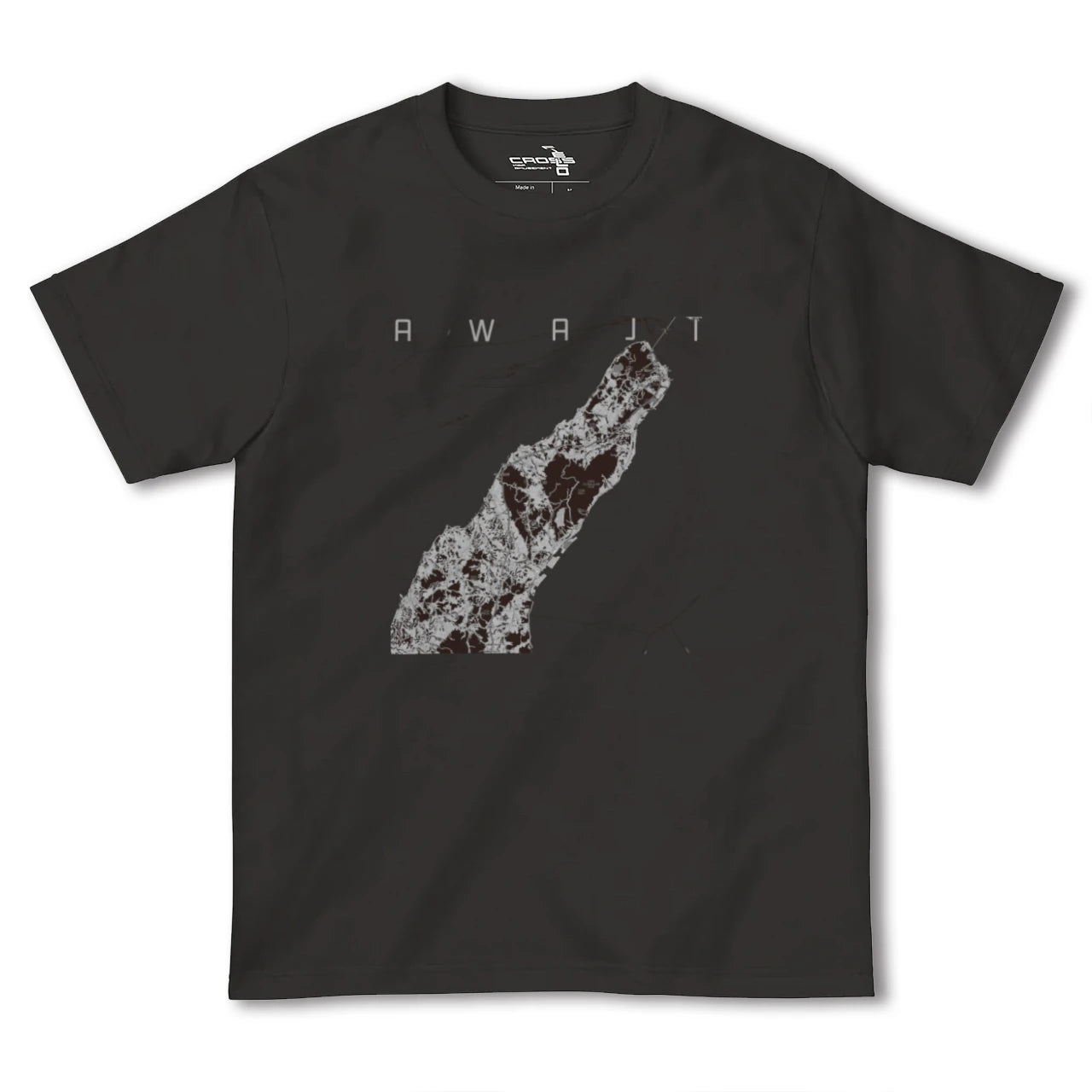【淡路(兵庫県)】地図柄ヘビーウェイトTシャツ