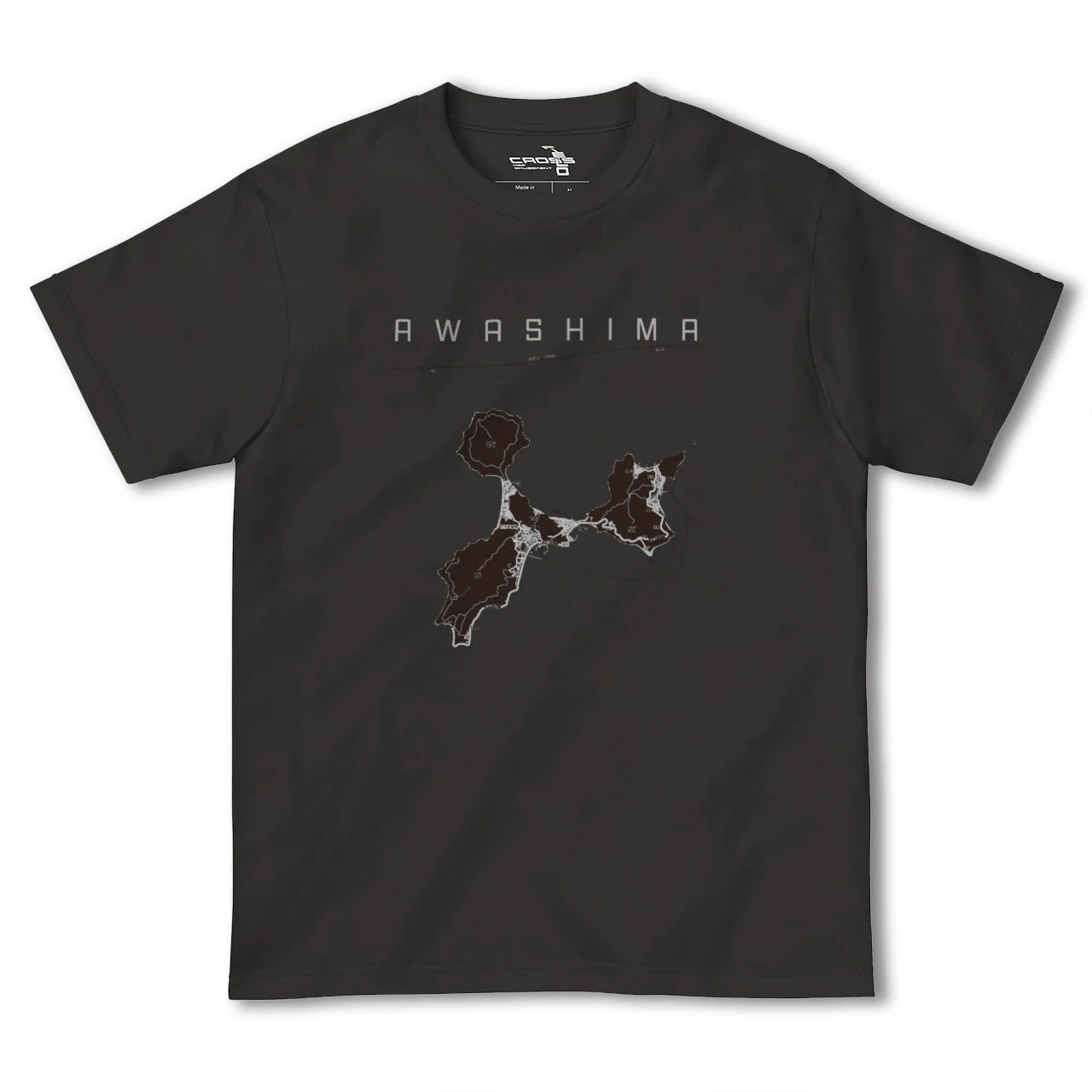 【粟島(香川県)】地図柄ヘビーウェイトTシャツ
