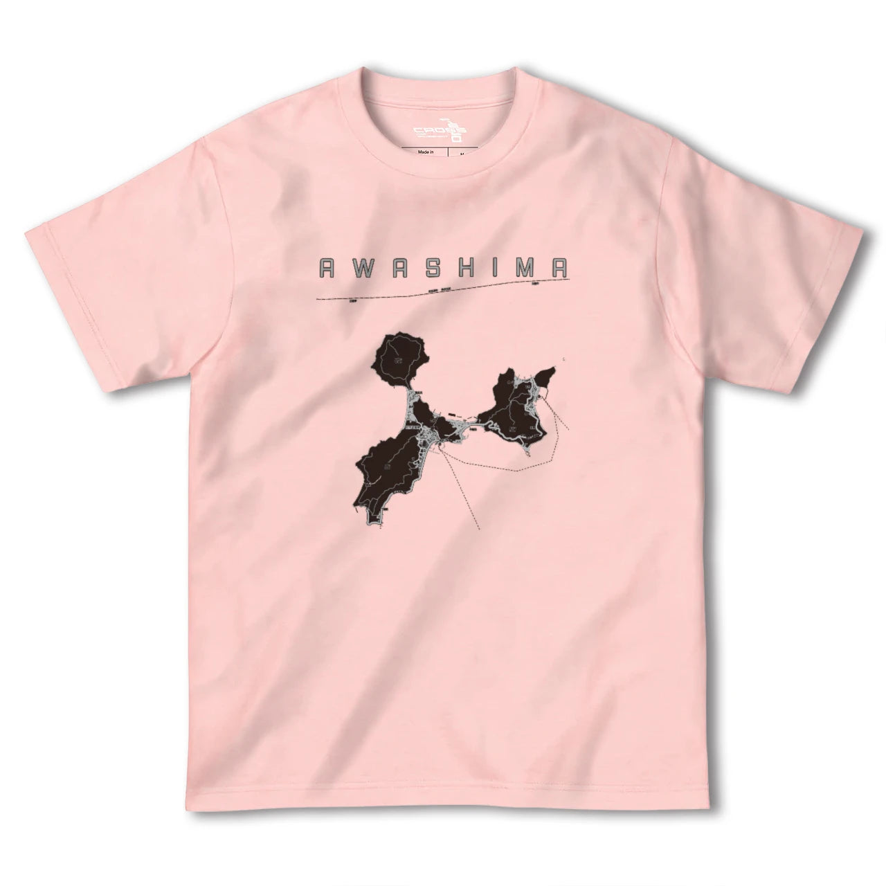 【粟島(香川県)】地図柄ヘビーウェイトTシャツ