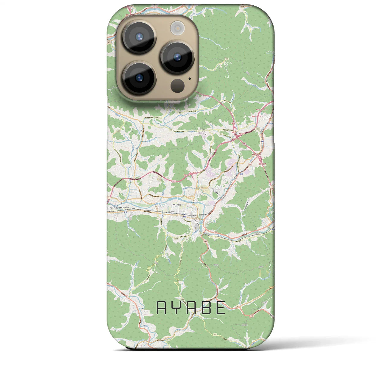 【綾部(京都府)】地図柄iPhoneケース(バックカバータイプ)