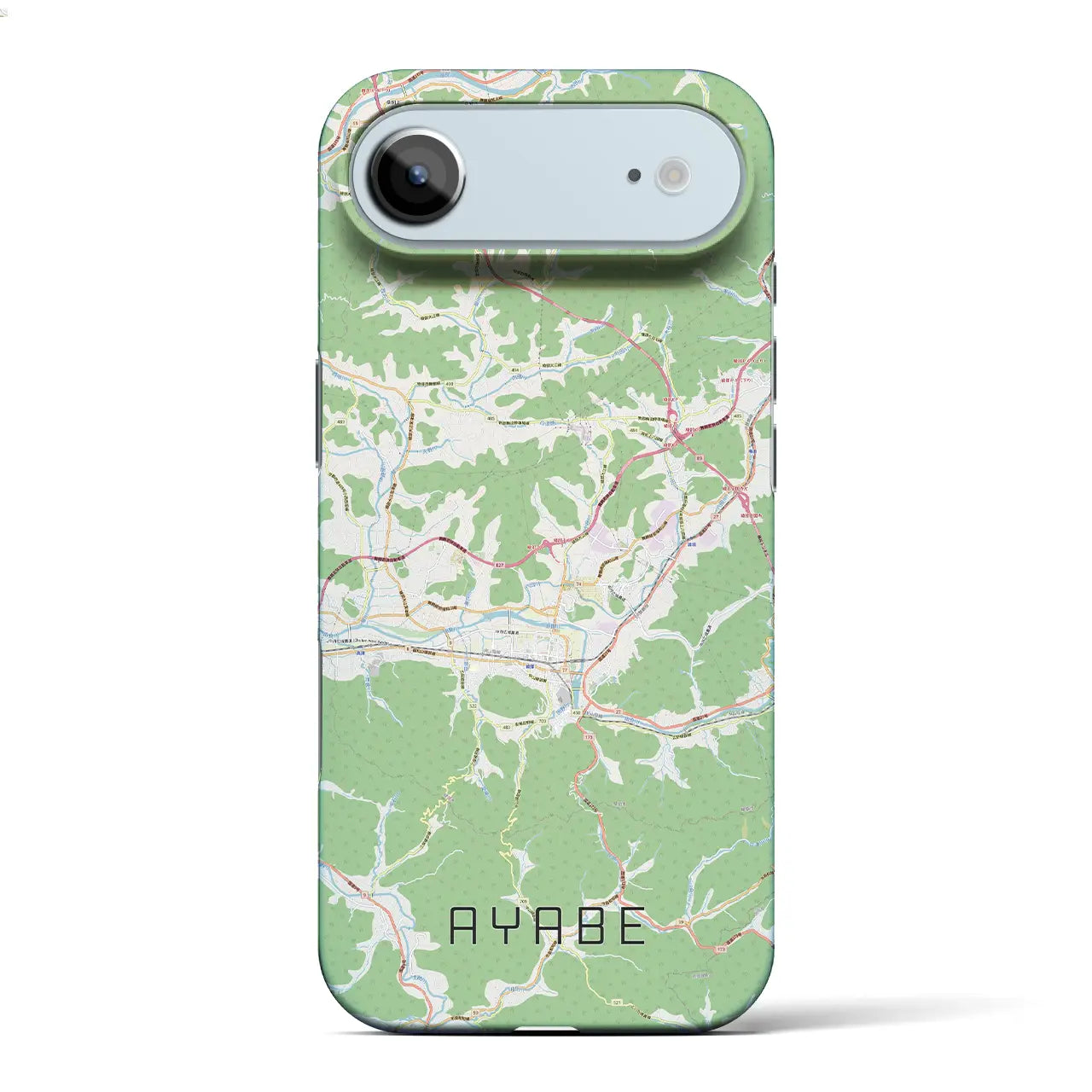 【綾部(京都府)】地図柄iPhoneケース(バックカバータイプ)