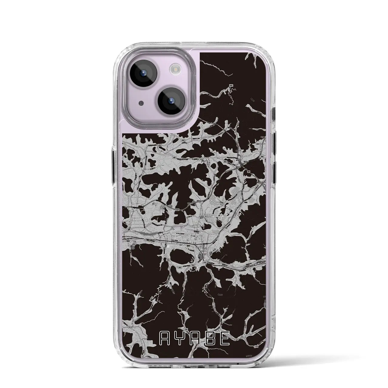 【綾部(京都府)】地図柄iPhoneケース(MagSafeタイプ)