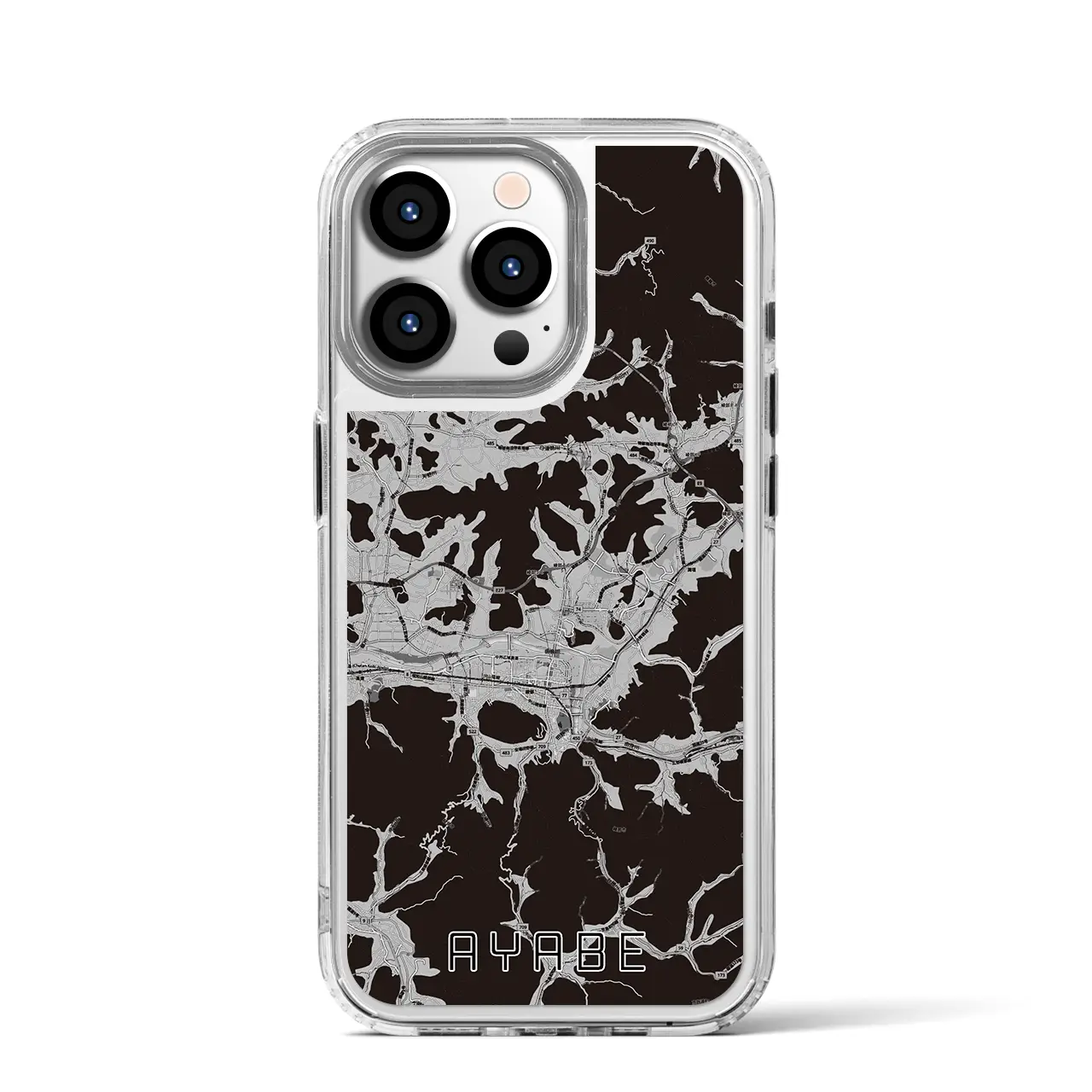 【綾部(京都府)】地図柄iPhoneケース(MagSafeタイプ)