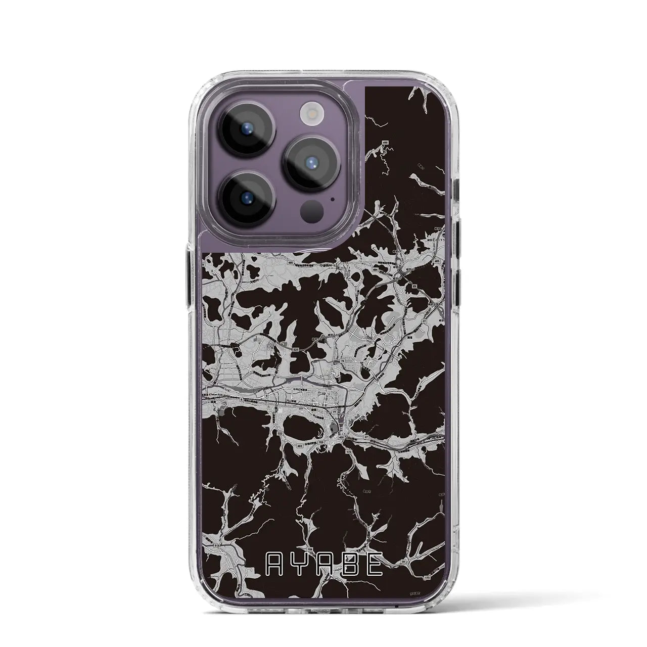 【綾部(京都府)】地図柄iPhoneケース(MagSafeタイプ)