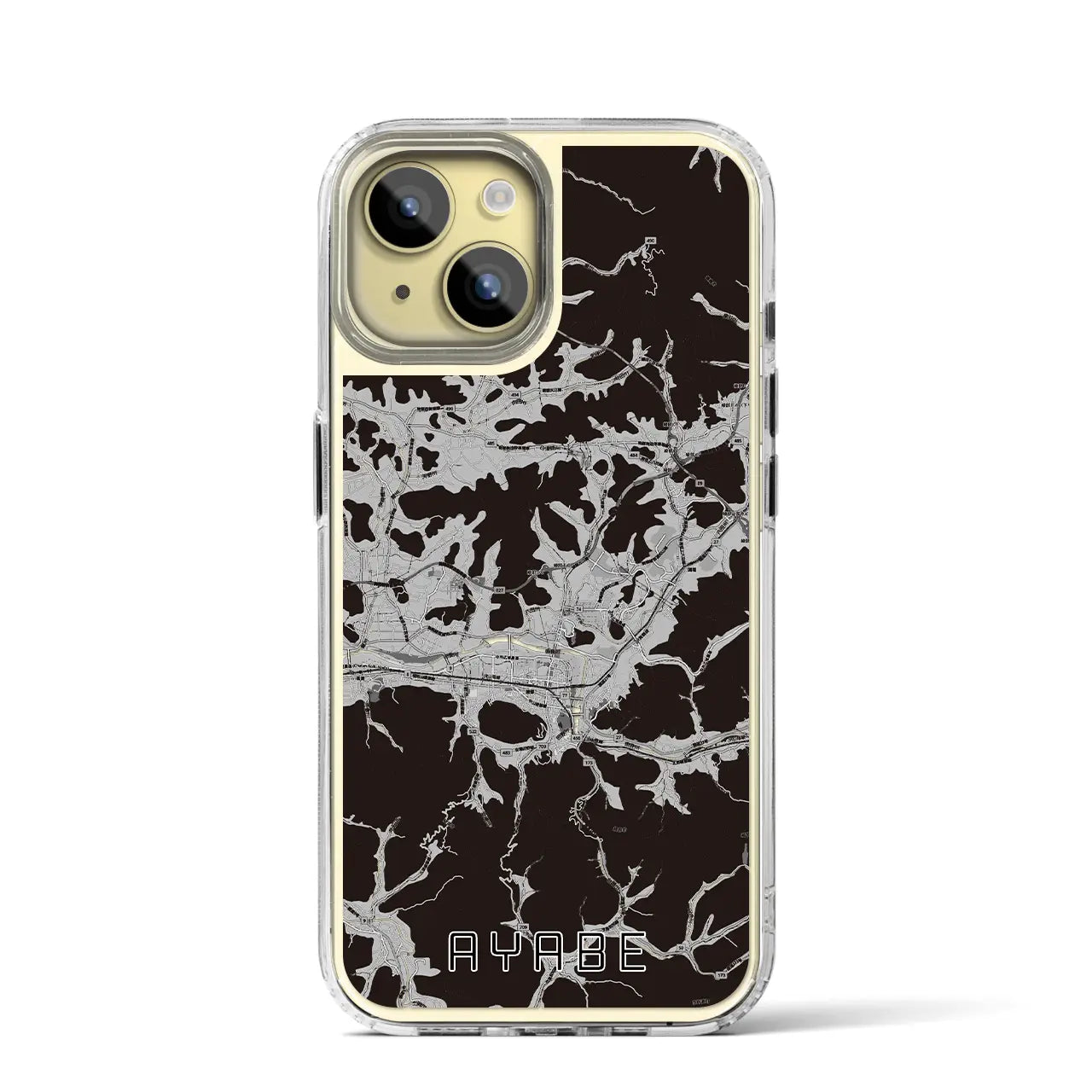 【綾部(京都府)】地図柄iPhoneケース(MagSafeタイプ)