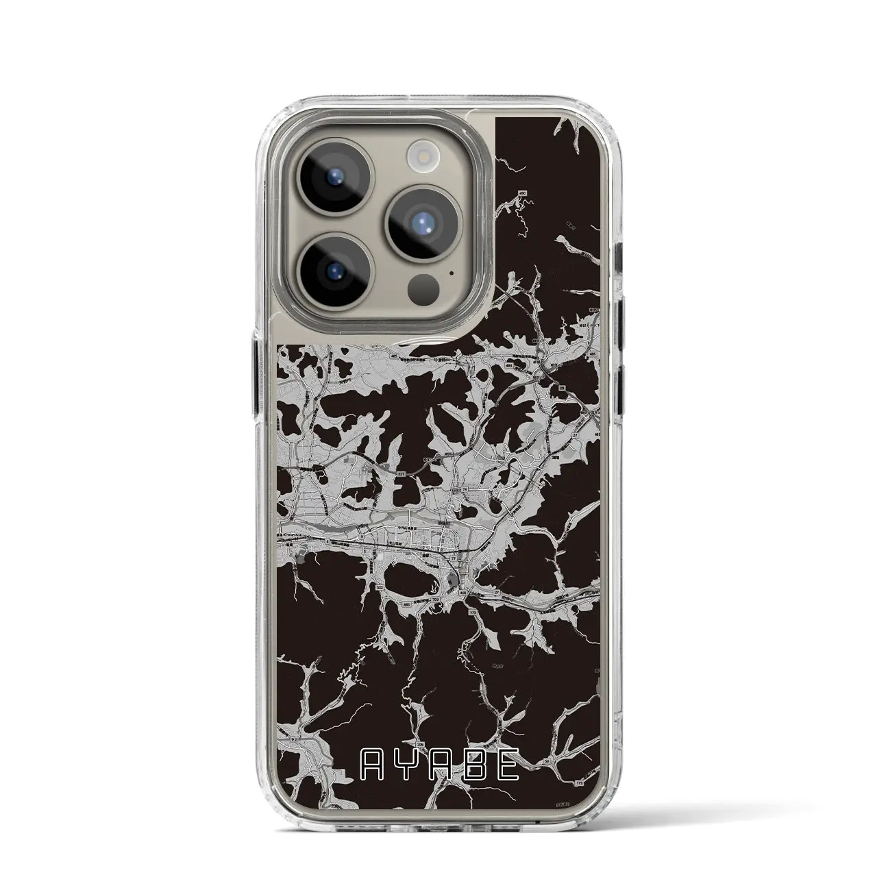 【綾部(京都府)】地図柄iPhoneケース(MagSafeタイプ)