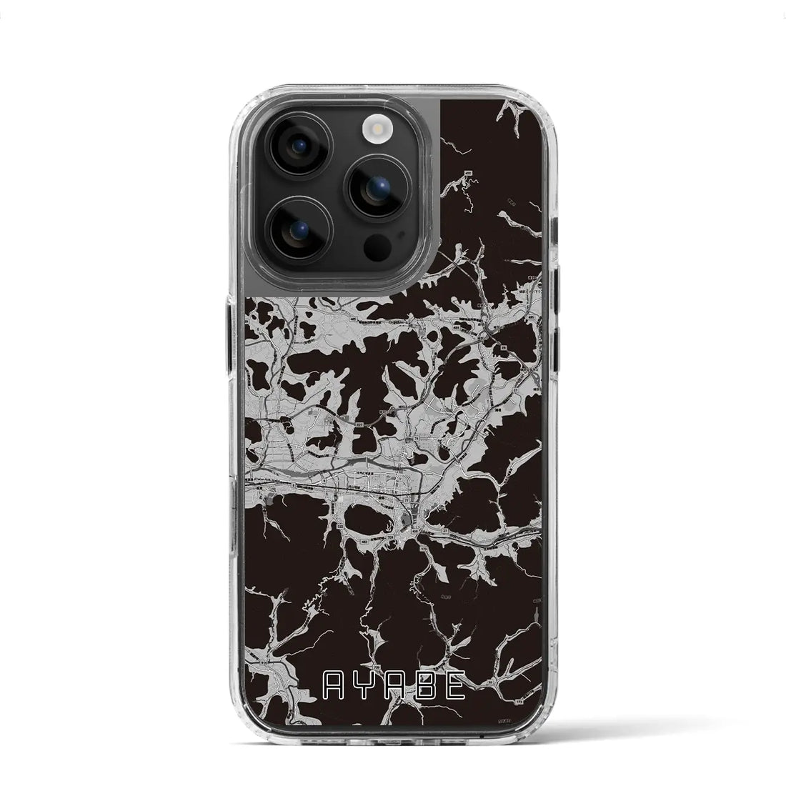 【綾部(京都府)】地図柄iPhoneケース(MagSafeタイプ)