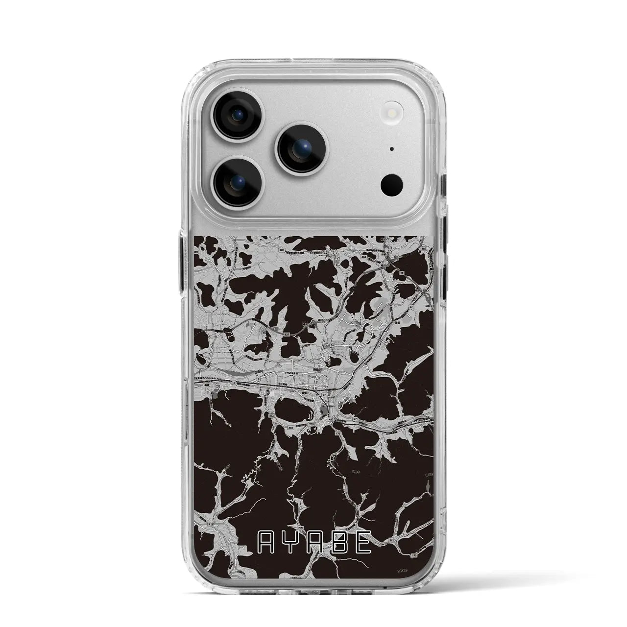 【綾部(京都府)】地図柄iPhoneケース(MagSafeタイプ)