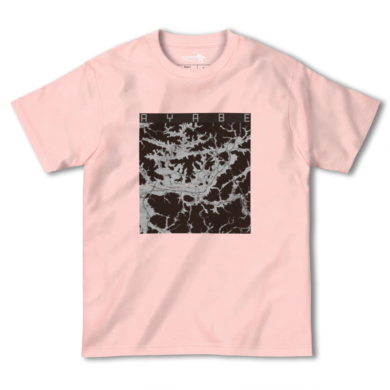 【綾部(京都府)】地図柄ヘビーウェイトTシャツ