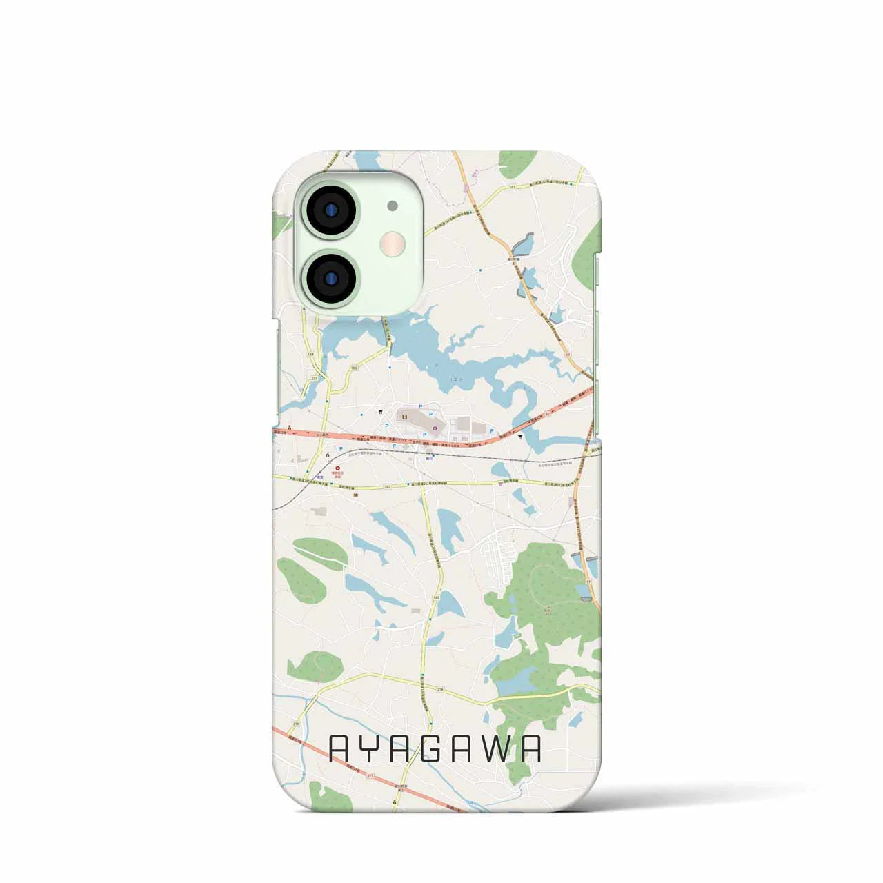 【綾川(香川県)】地図柄iPhoneケース(バックカバータイプ)