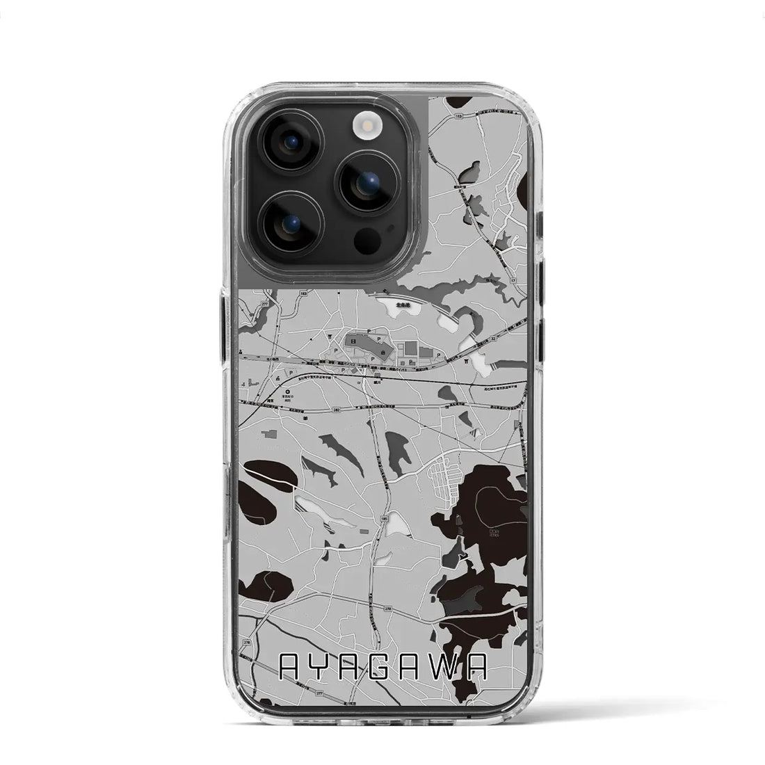 【綾川(香川県)】地図柄iPhoneケース(MagSafeタイプ)