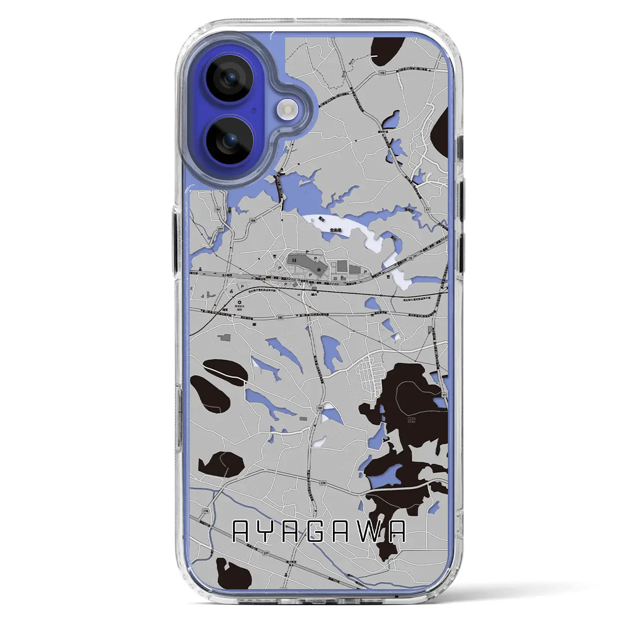 【綾川(香川県)】地図柄iPhoneケース(MagSafeタイプ)