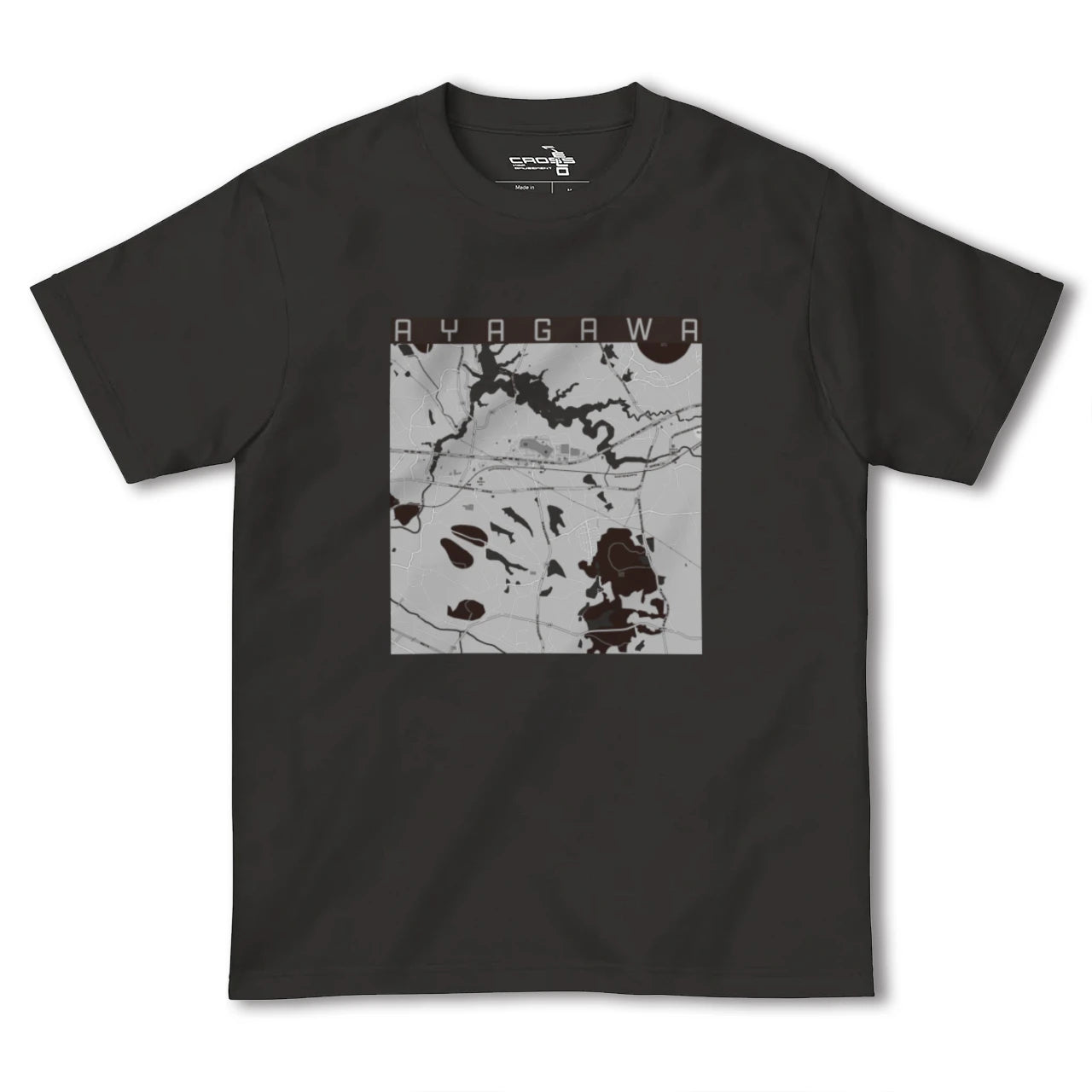【綾川(香川県)】地図柄ヘビーウェイトTシャツ