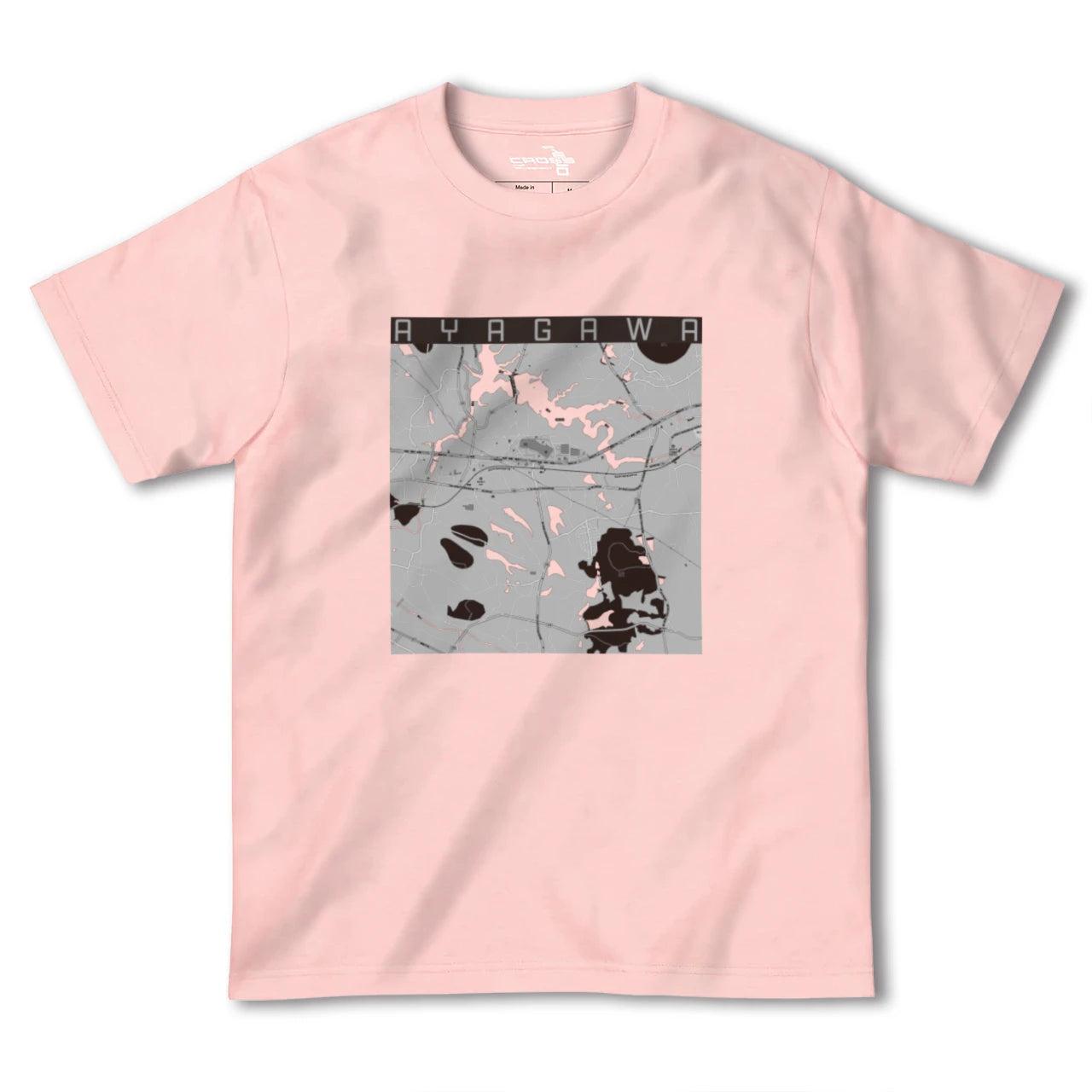 【綾川(香川県)】地図柄ヘビーウェイトTシャツ