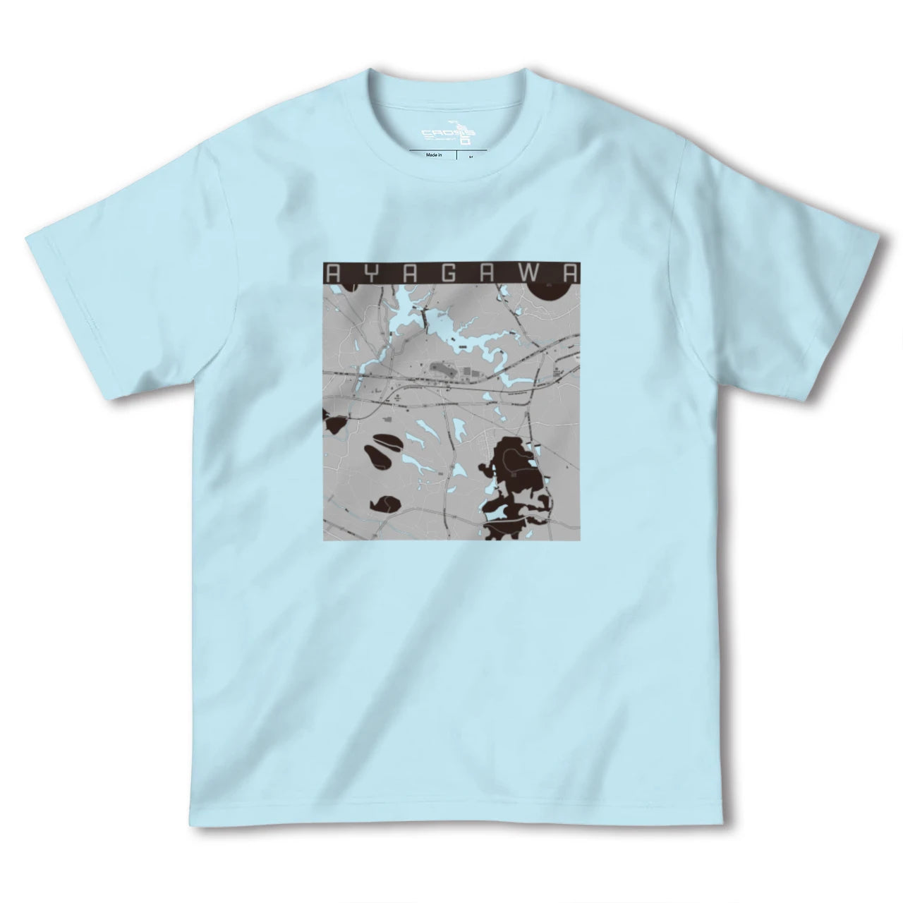【綾川(香川県)】地図柄ヘビーウェイトTシャツ
