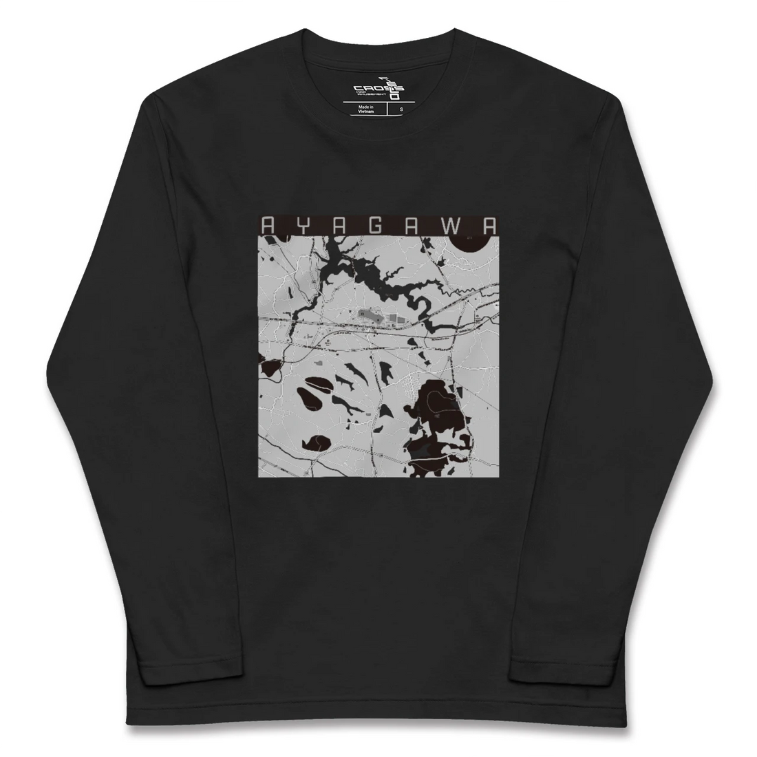 【綾川(香川県)】地図柄ロングスリーブTシャツ