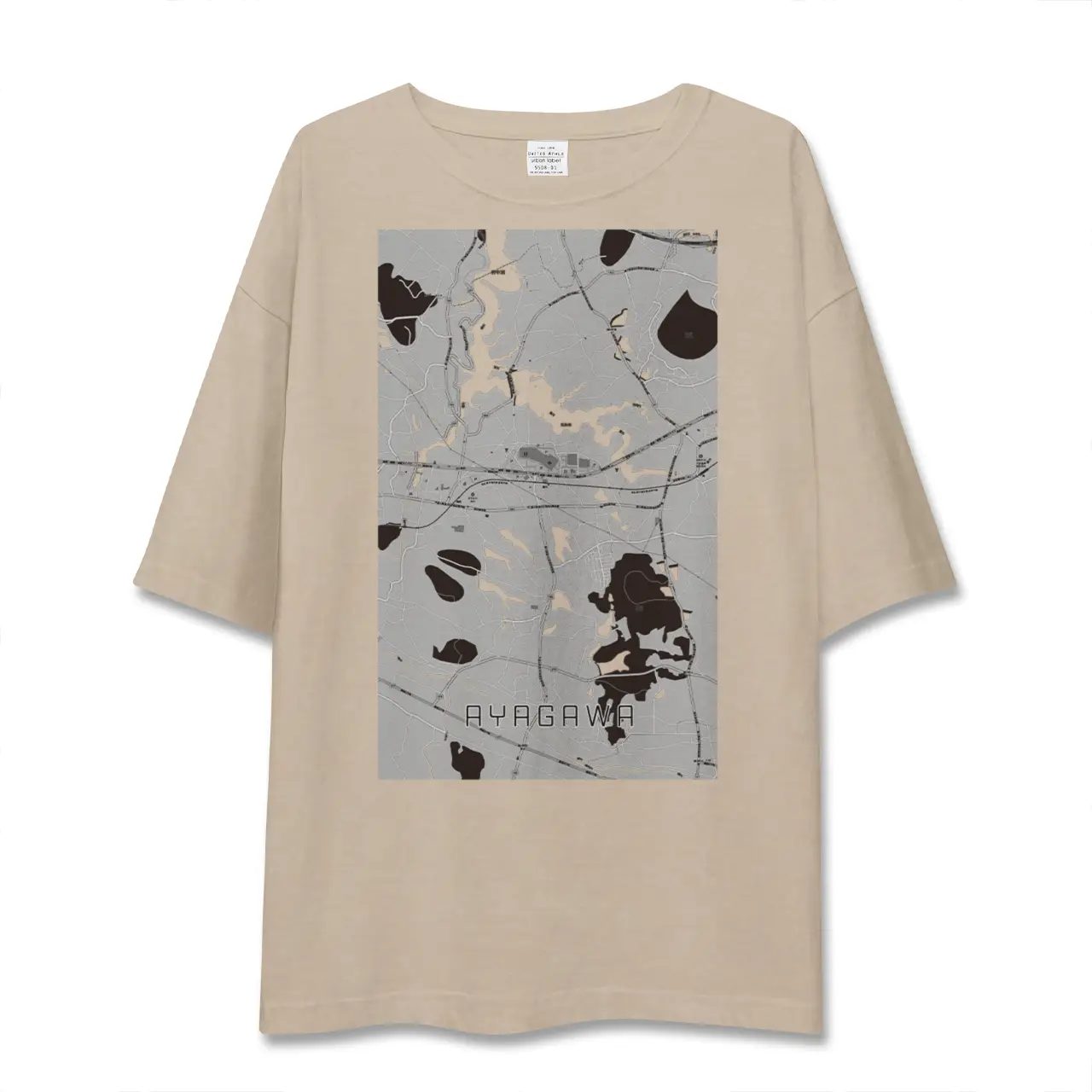 【綾川(香川県)】地図柄ビッグシルエットTシャツ