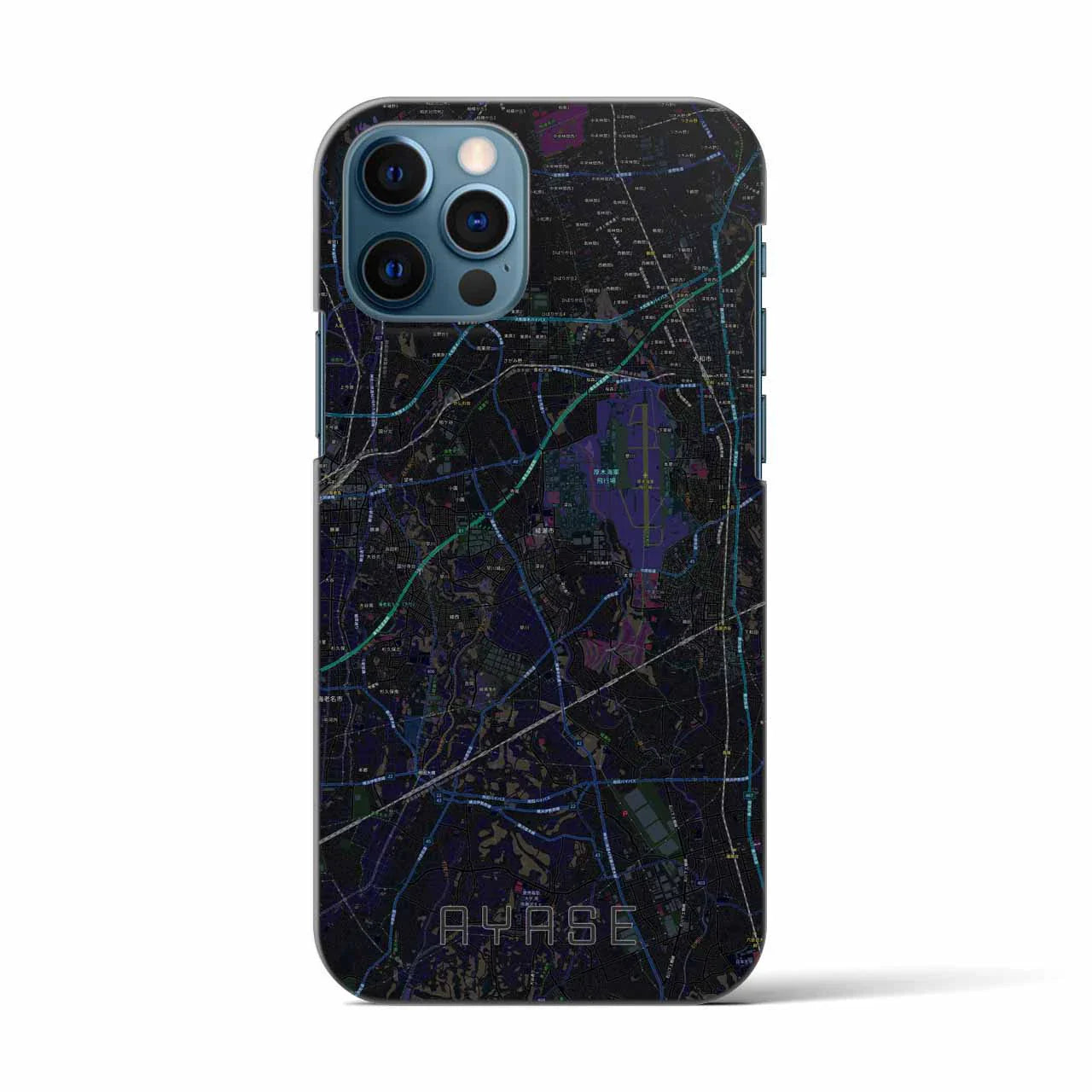 【綾瀬(神奈川県)】地図柄iPhoneケース(バックカバータイプ)