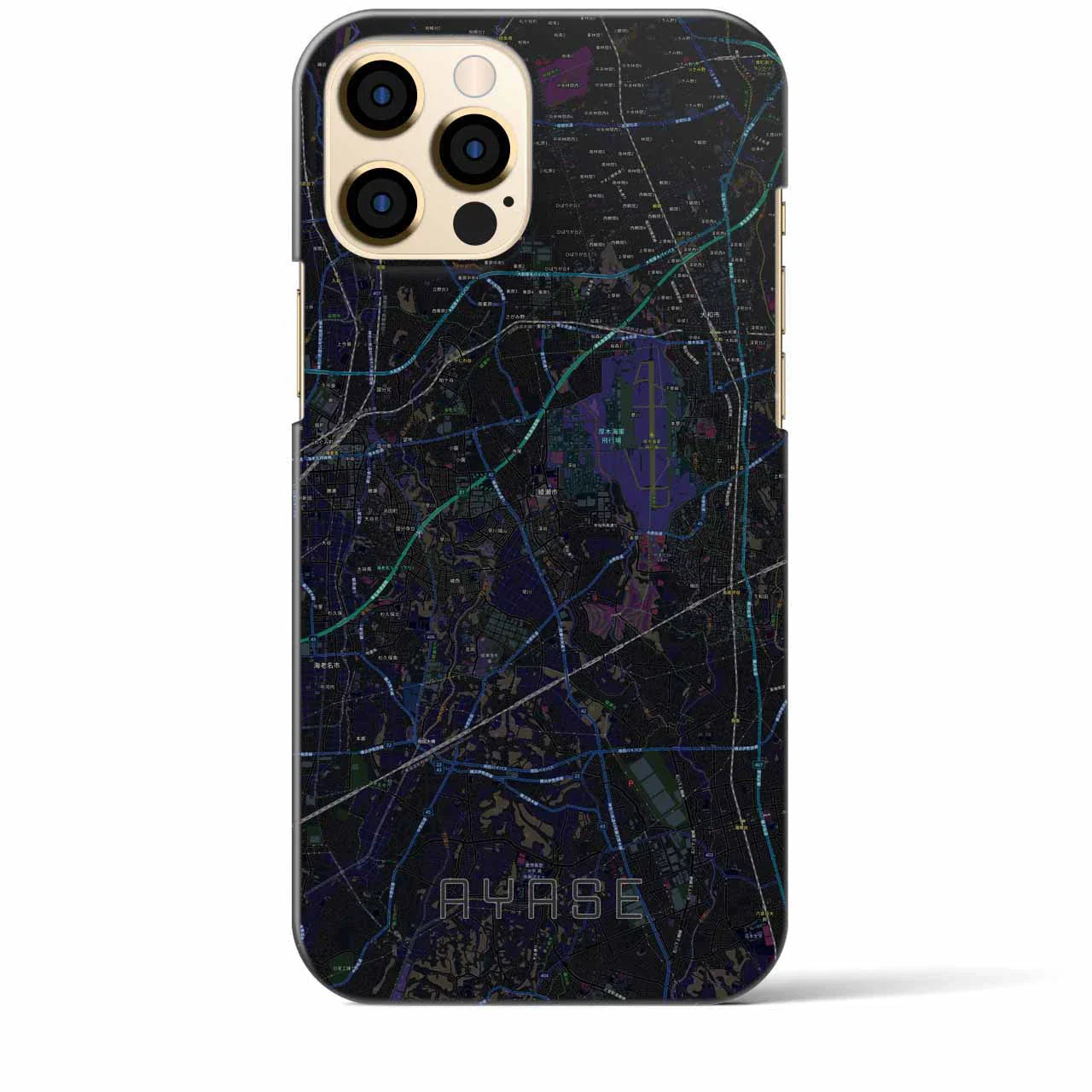 【綾瀬(神奈川県)】地図柄iPhoneケース(バックカバータイプ)