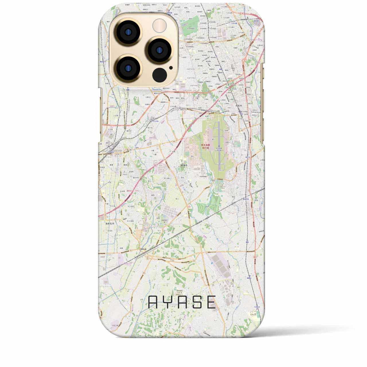 【綾瀬(神奈川県)】地図柄iPhoneケース(バックカバータイプ)
