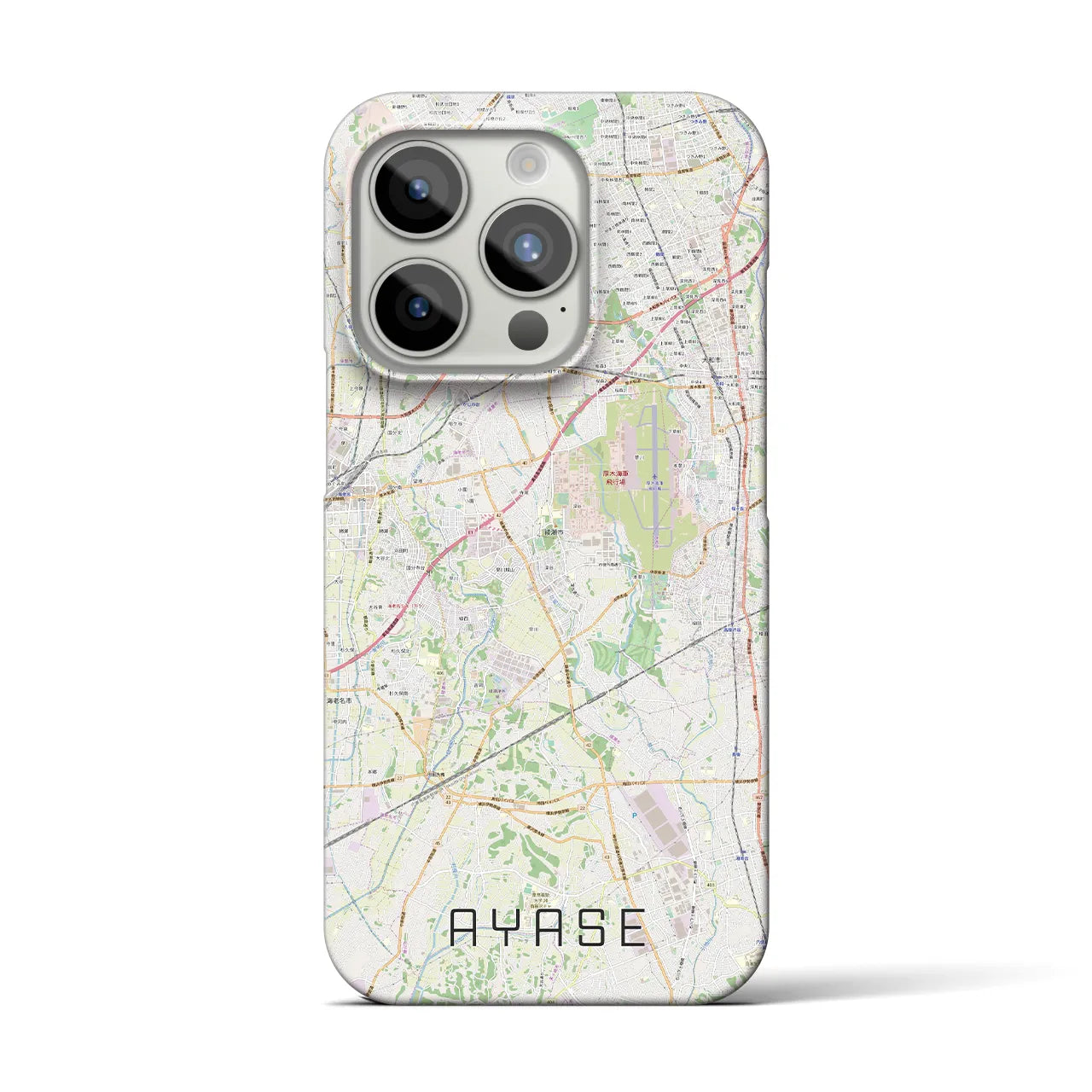 【綾瀬(神奈川県)】地図柄iPhoneケース(バックカバータイプ)