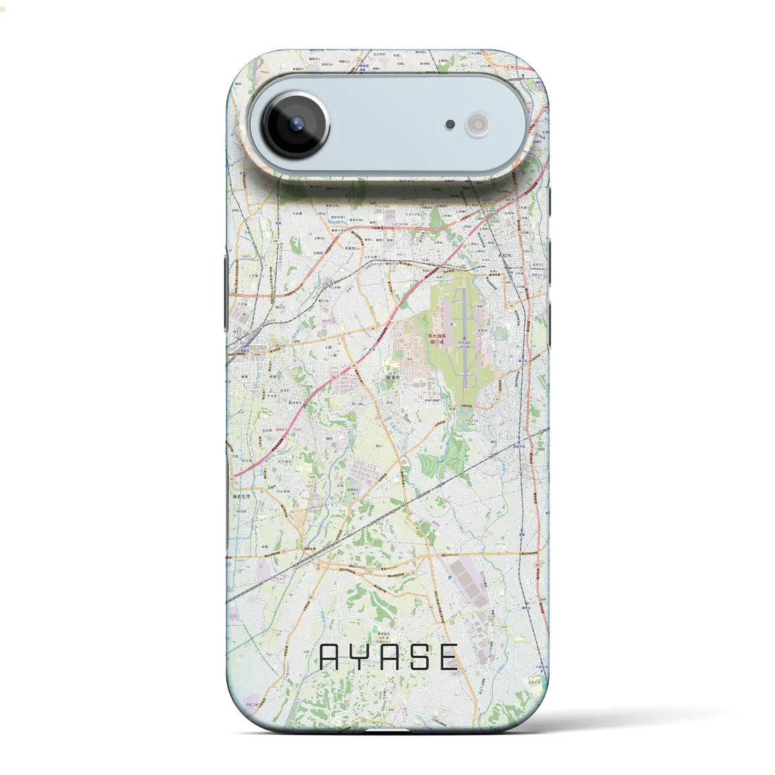 【綾瀬(神奈川県)】地図柄iPhoneケース(バックカバータイプ)ナチュラル・iPhone 17 Pro Max 用