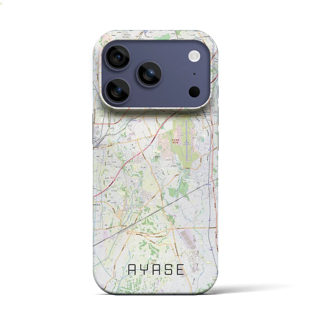 【綾瀬(神奈川県)】地図柄iPhoneケース(バックカバータイプ)