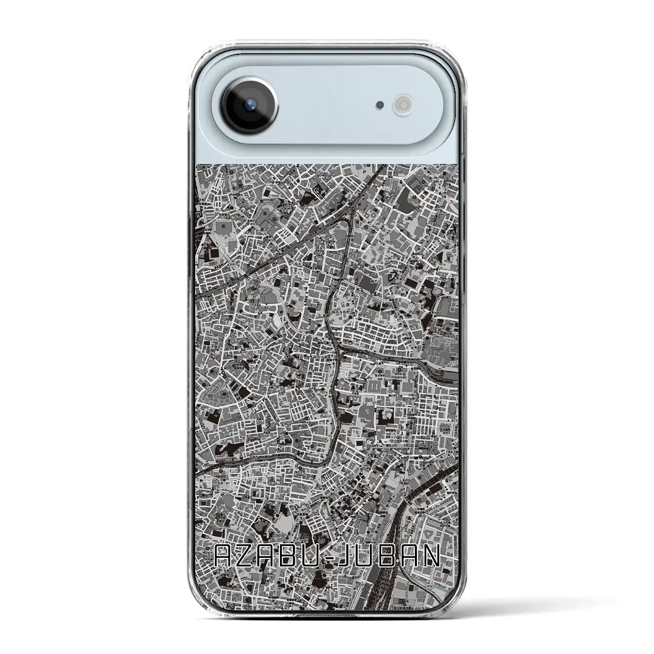 【麻布十番(東京都)】地図柄iPhoneケース(クリアタイプ)