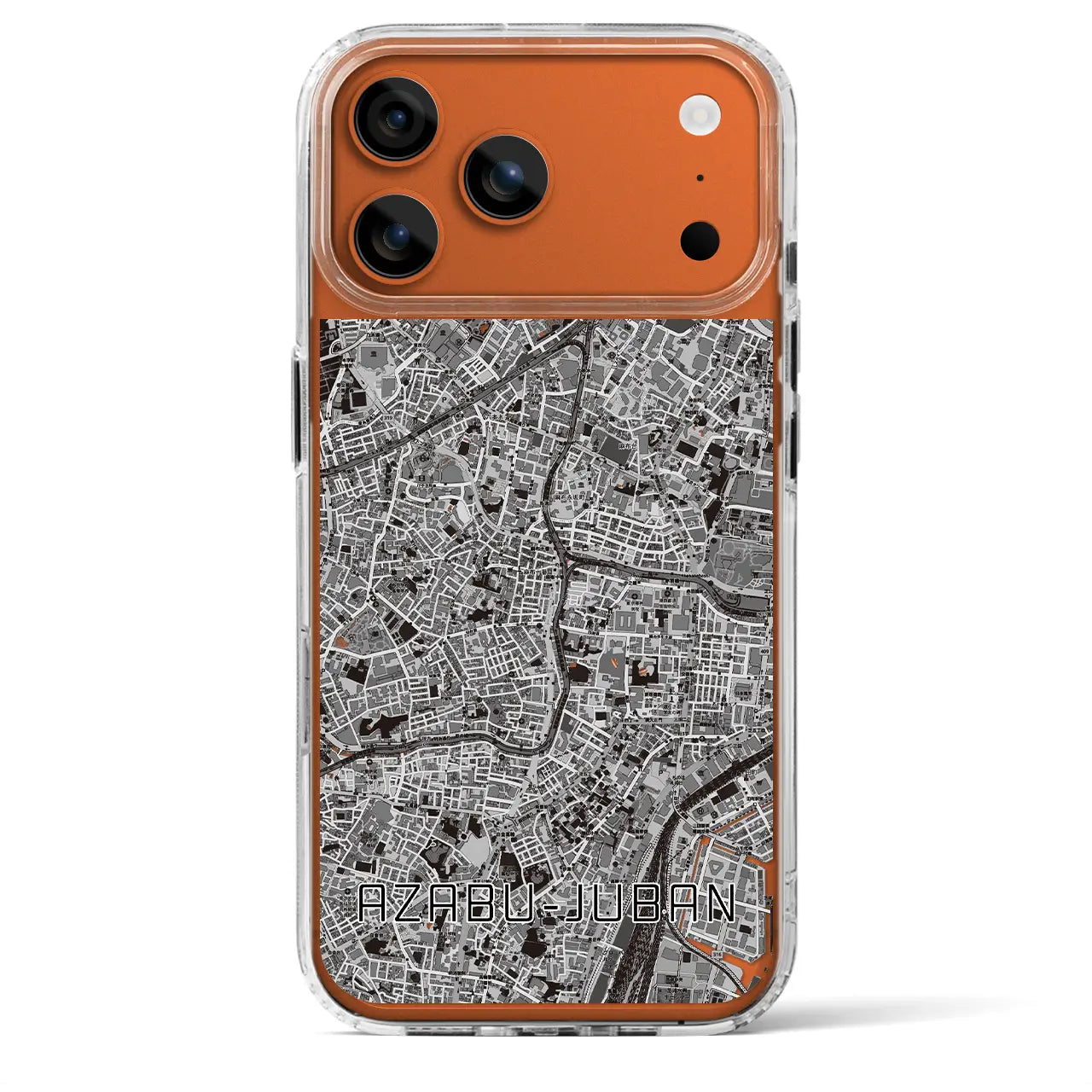 【麻布十番(東京都)】地図柄iPhoneケース(MagSafeタイプ)