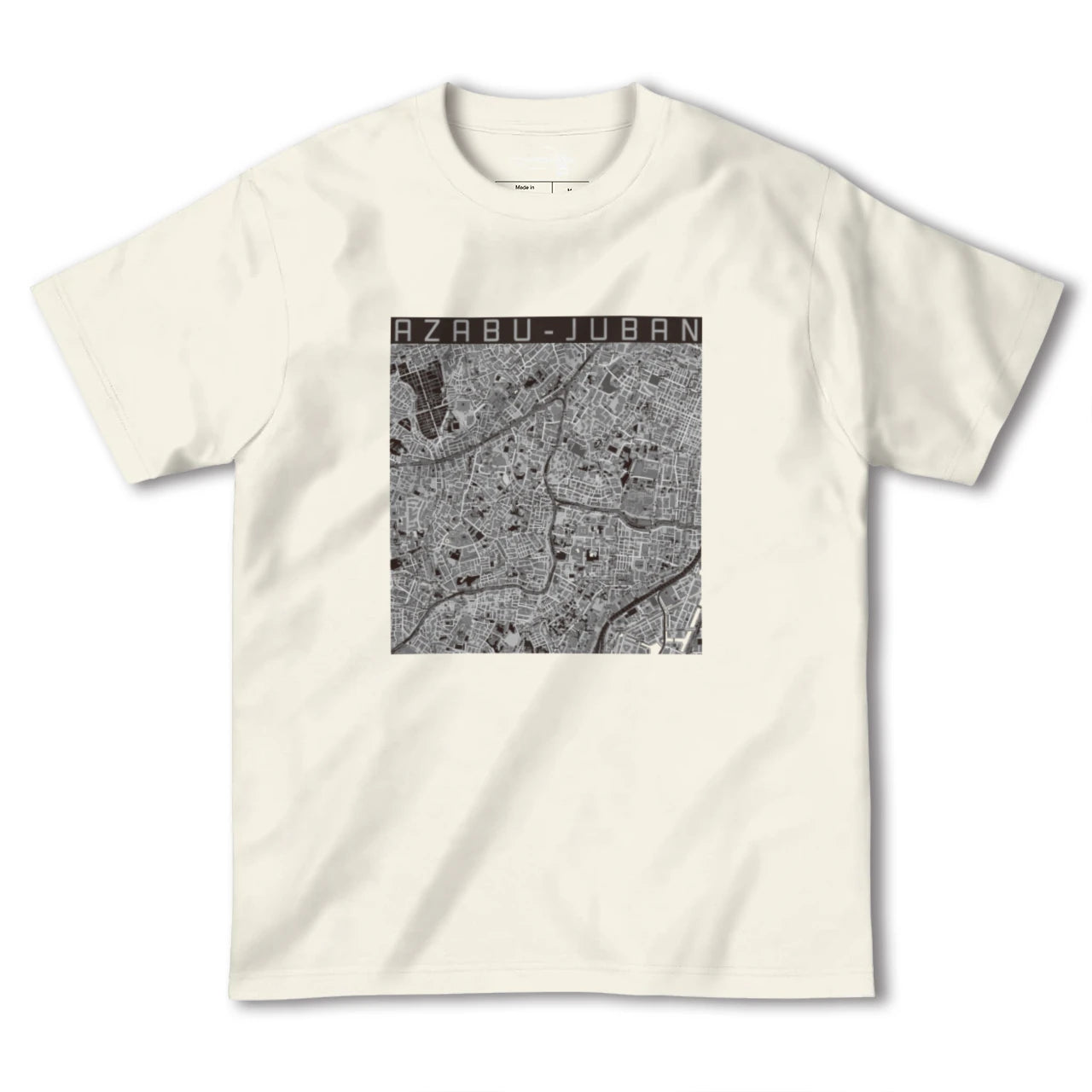 【麻布十番(東京都)】地図柄ヘビーウェイトTシャツ