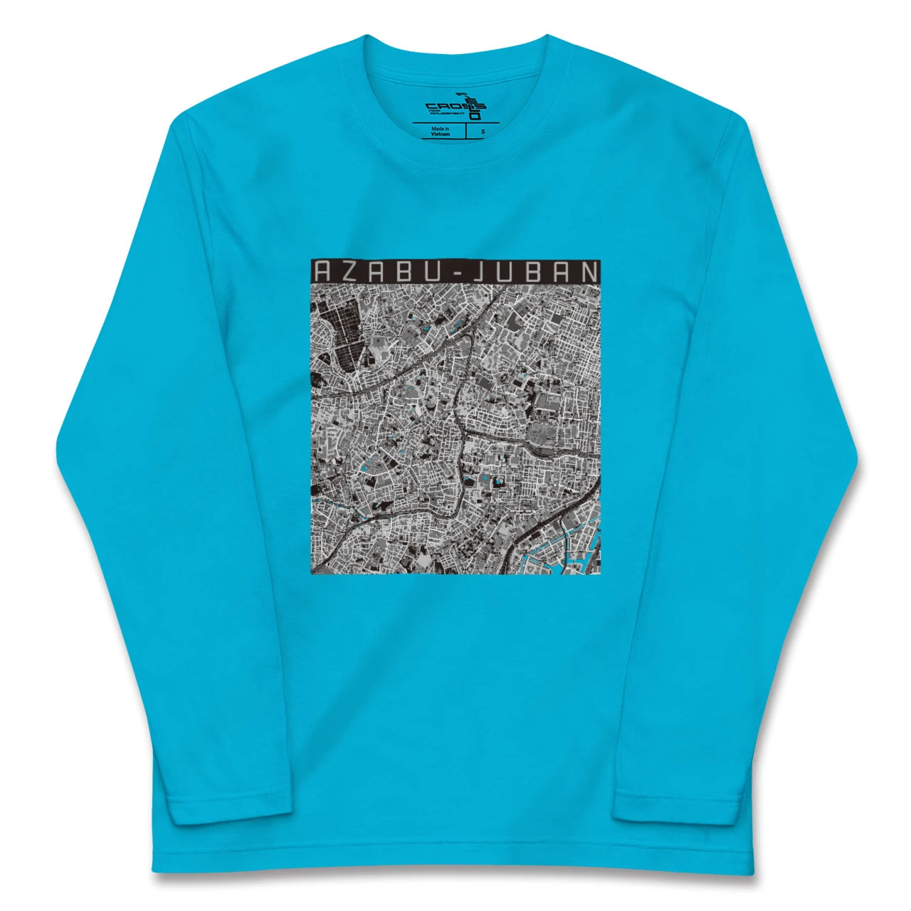 【麻布十番(東京都)】地図柄ロングスリーブTシャツ