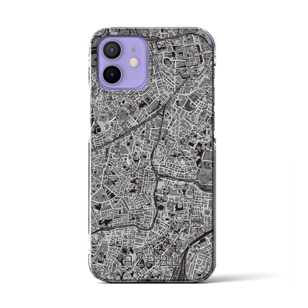 【麻布(東京都)】地図柄iPhoneケース(クリアタイプ)