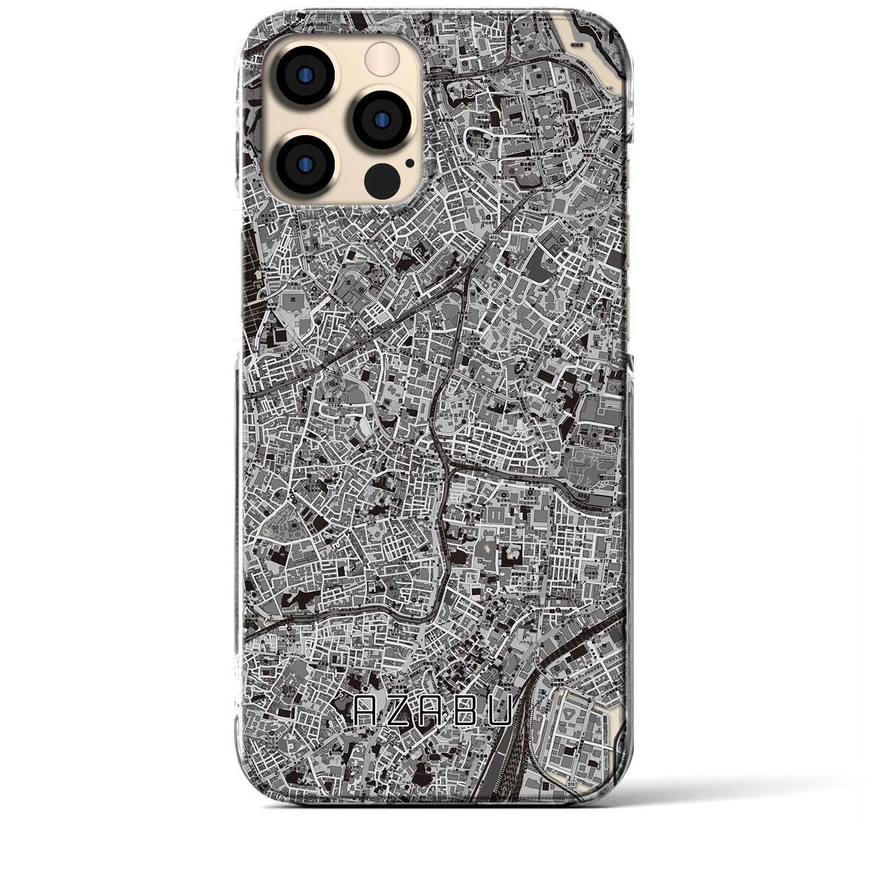 【麻布(東京都)】地図柄iPhoneケース(クリアタイプ)